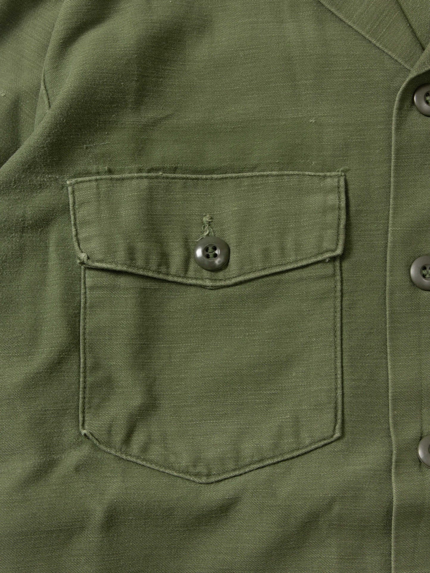 Vtg US Army OG-107 Fatigue Shirt (M/16½)