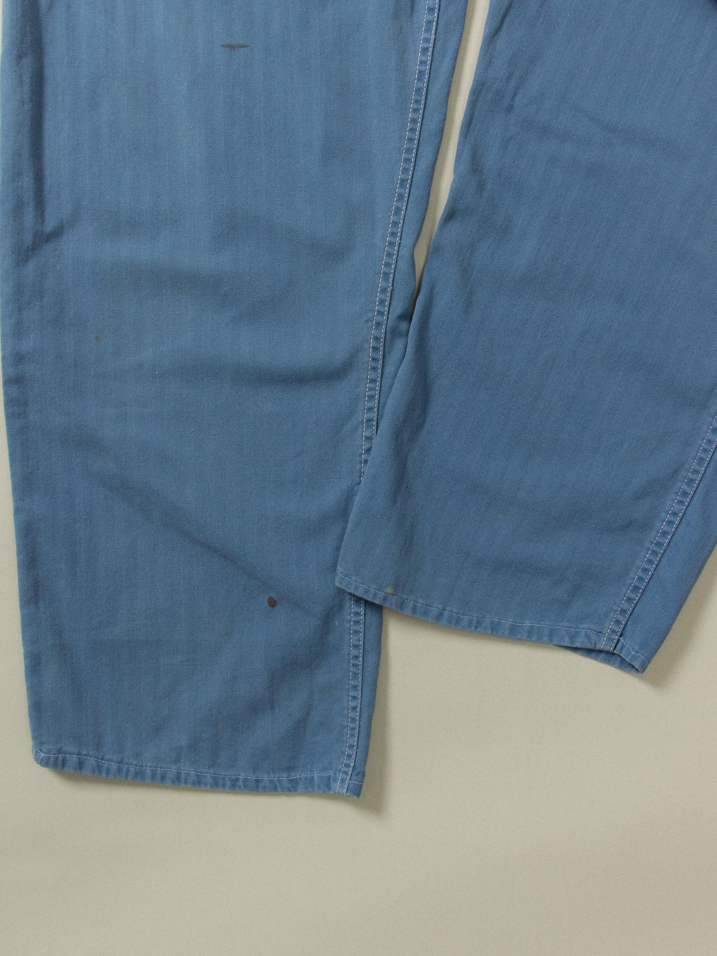 Vtg 1960s Workwear HBT Coverall (M)