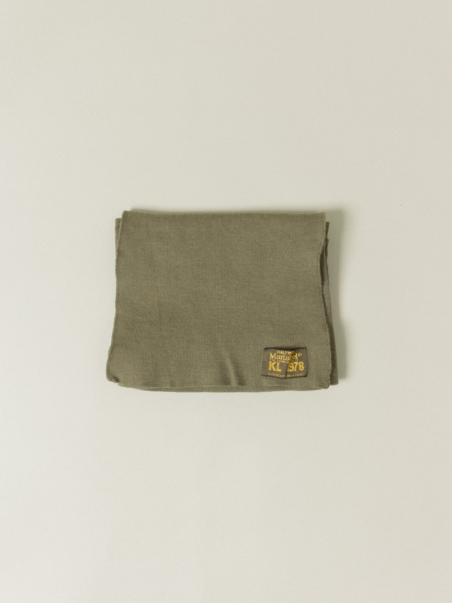 Vtg 1970s Dutch Army OG Popover Scarf