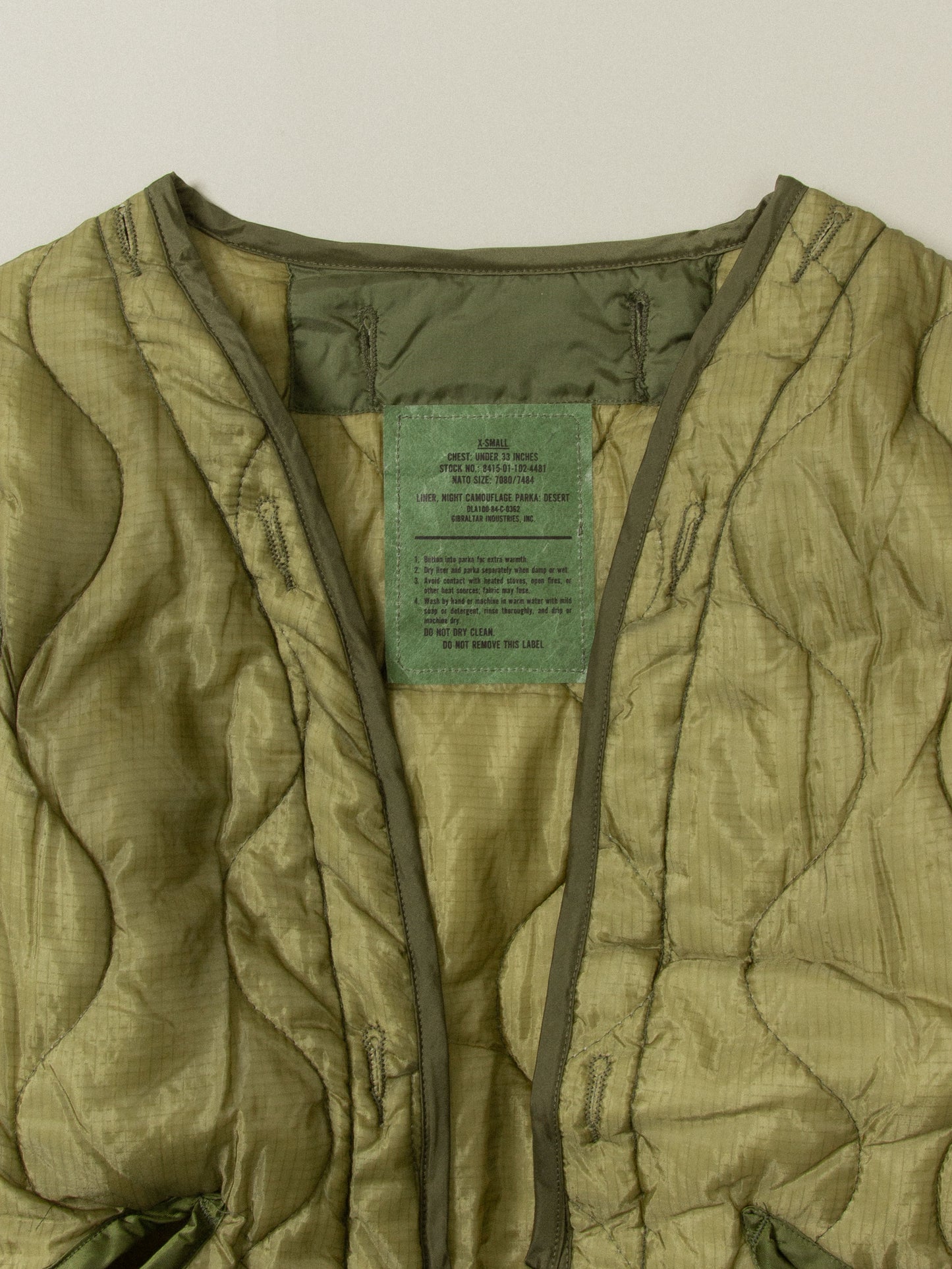 Vtg USGI Desert Night Camo Parka Liner (XS)