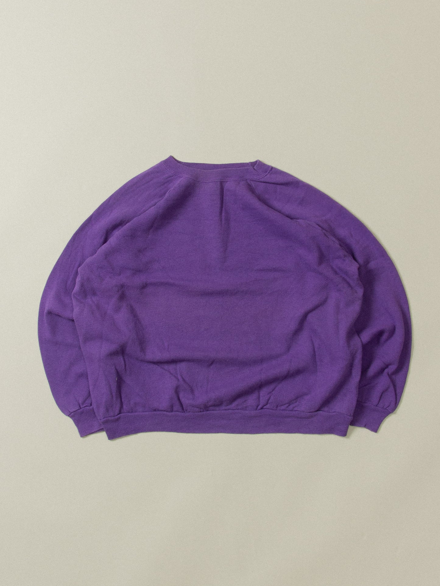 Vtg Hanes Purple Blank Sweatshirt - Made in USA (L/XL)