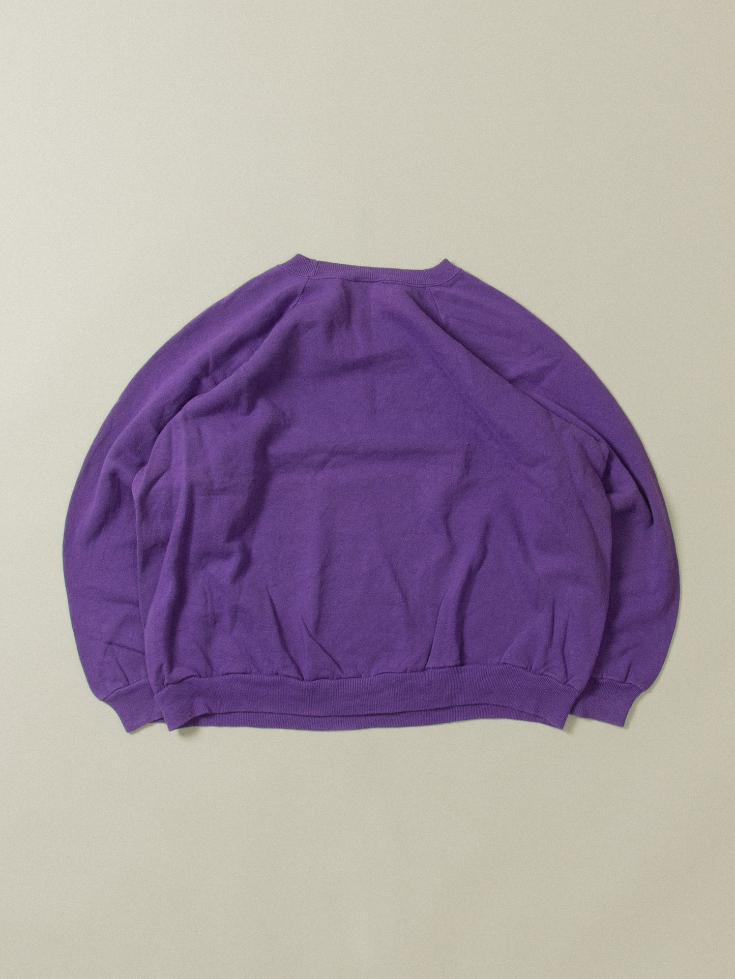 Vtg Hanes Purple Blank Sweatshirt - Made in USA (L/XL)