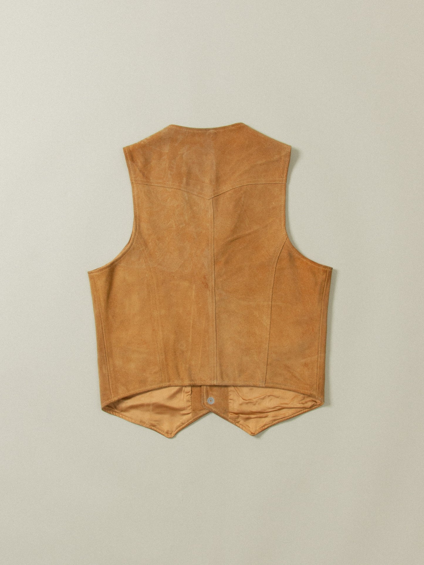Vtg 1960s Levi's Big E Suede Cowhide Leather Vest (M)
