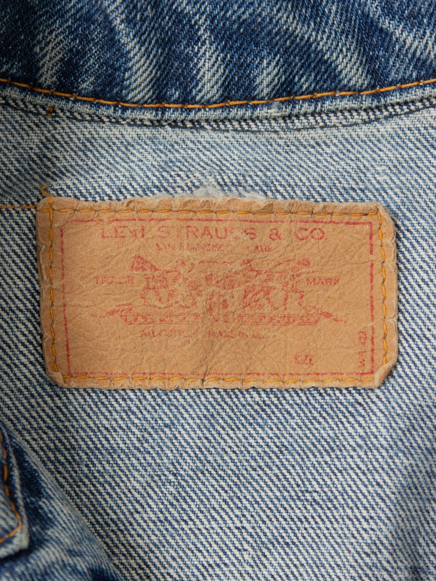 Vtg 1960s Levi's Big E Trucker Denim Jacket (M)