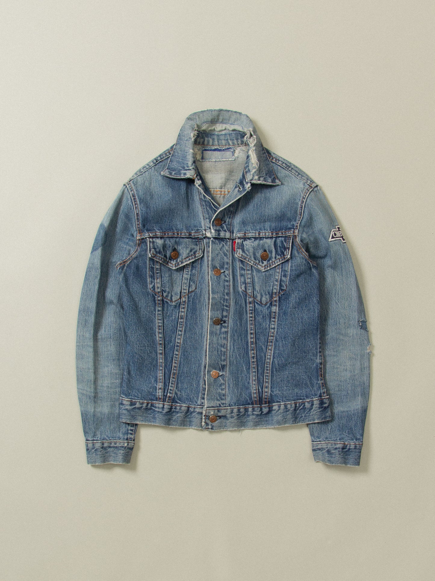 Vtg 1960s Levi's Big E Customized Trucker Jacket (S)