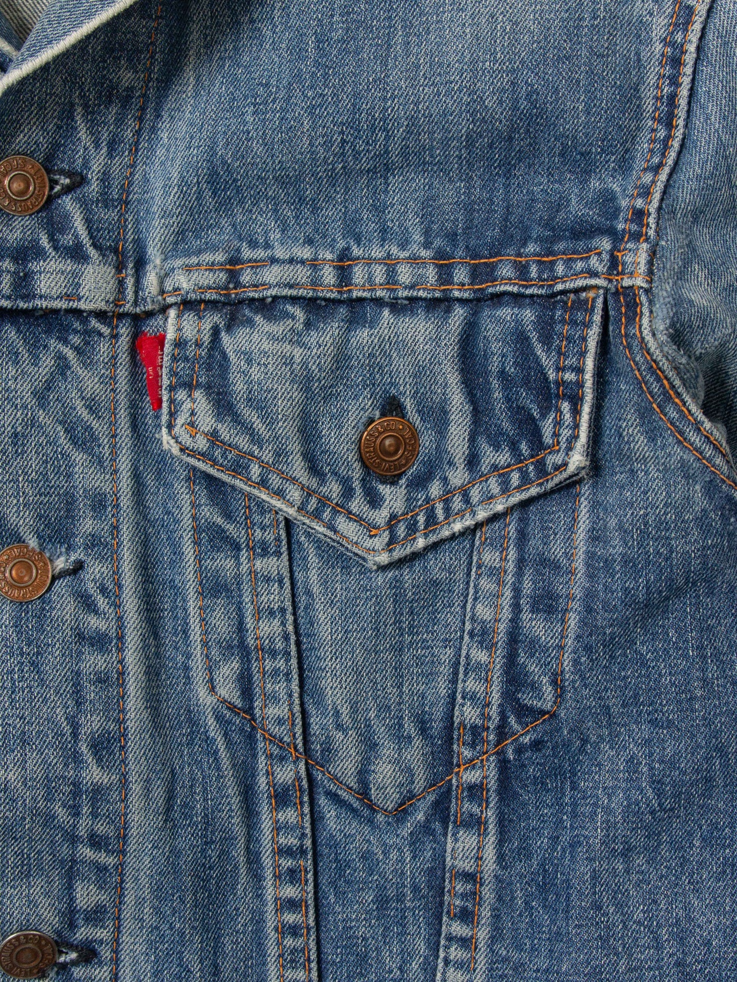 Vtg 1960s Levi's Big E Customized Trucker Jacket (S)