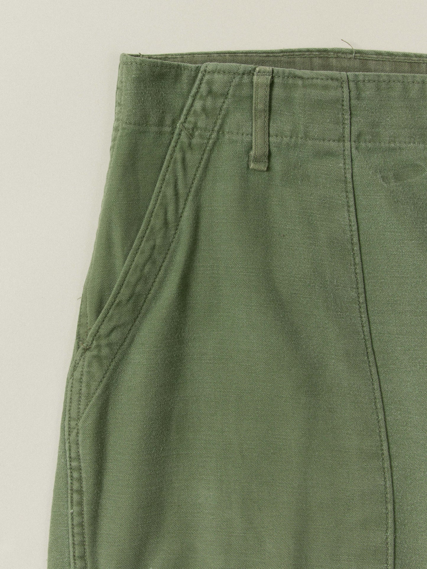 Vtg 1970s Vietnam War OG-107 Army Fatigue Pants (34x33)