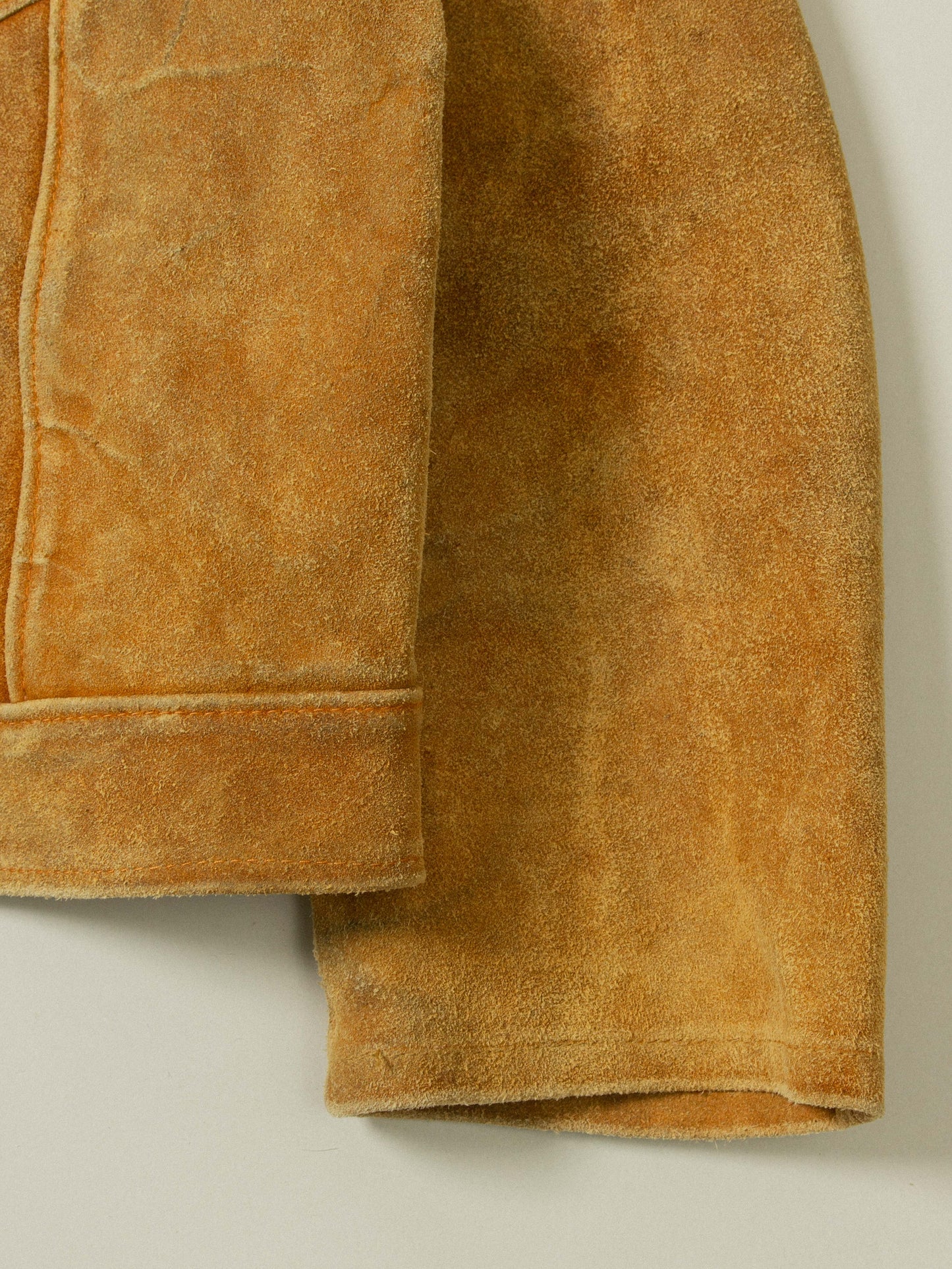 Vtg 1950s Levi's Short Horn Big E Suede Jacket (M)
