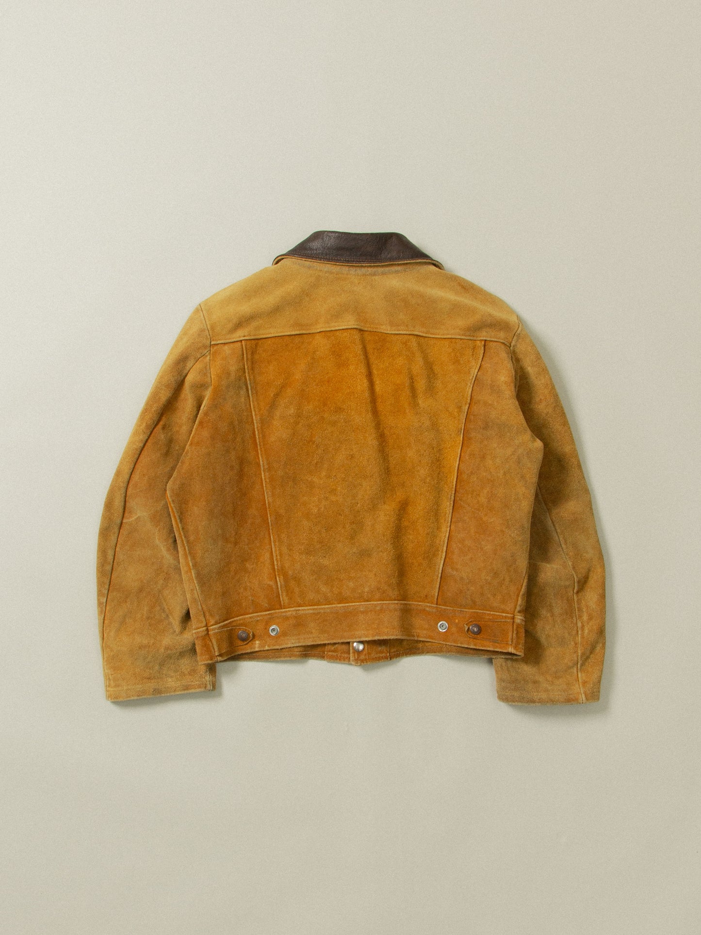 Vtg 1950s Levi's Short Horn Big E Suede Jacket (M)
