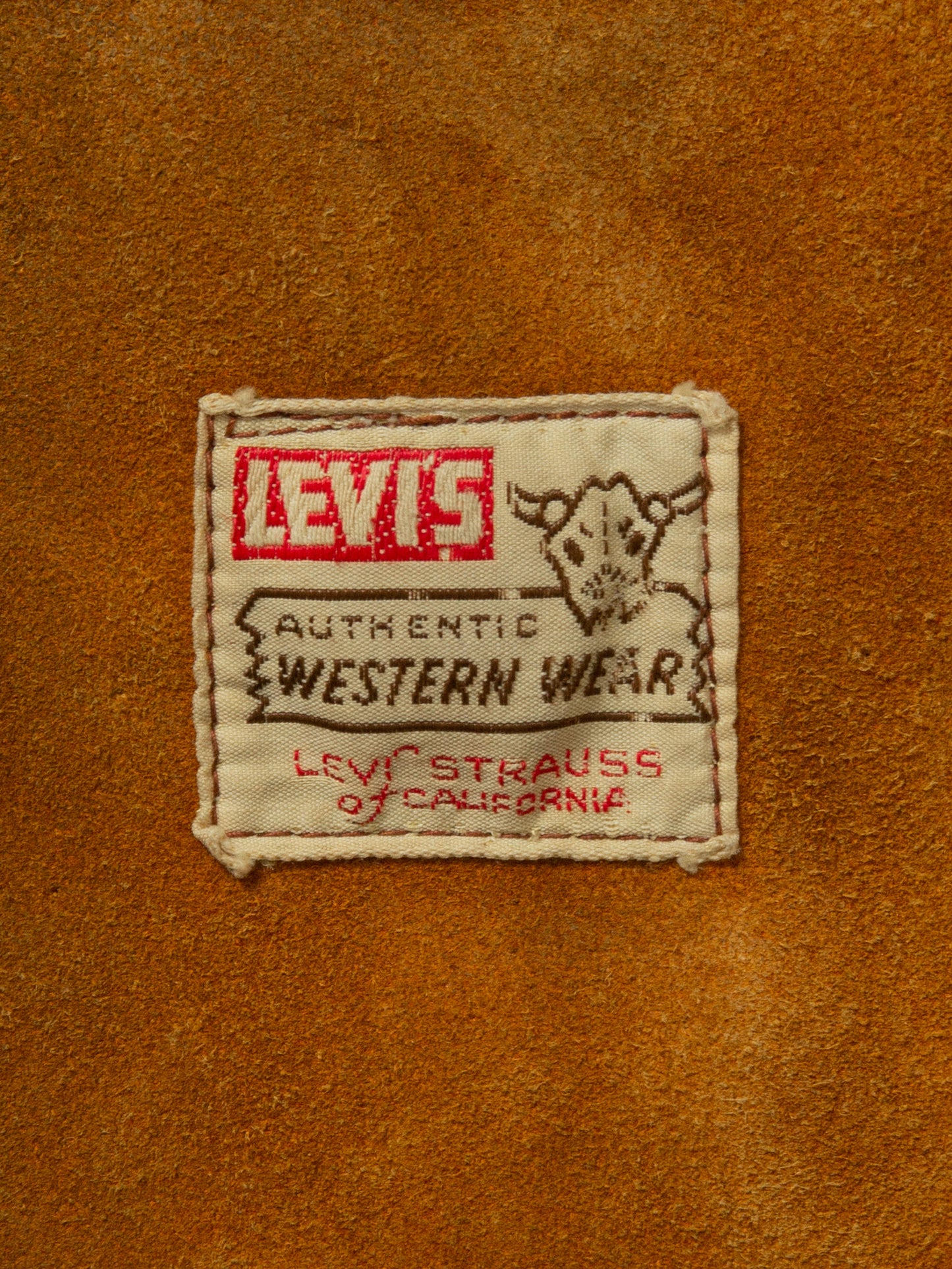 Vtg 1950s Levi's Short Horn Big E Suede Jacket (M)