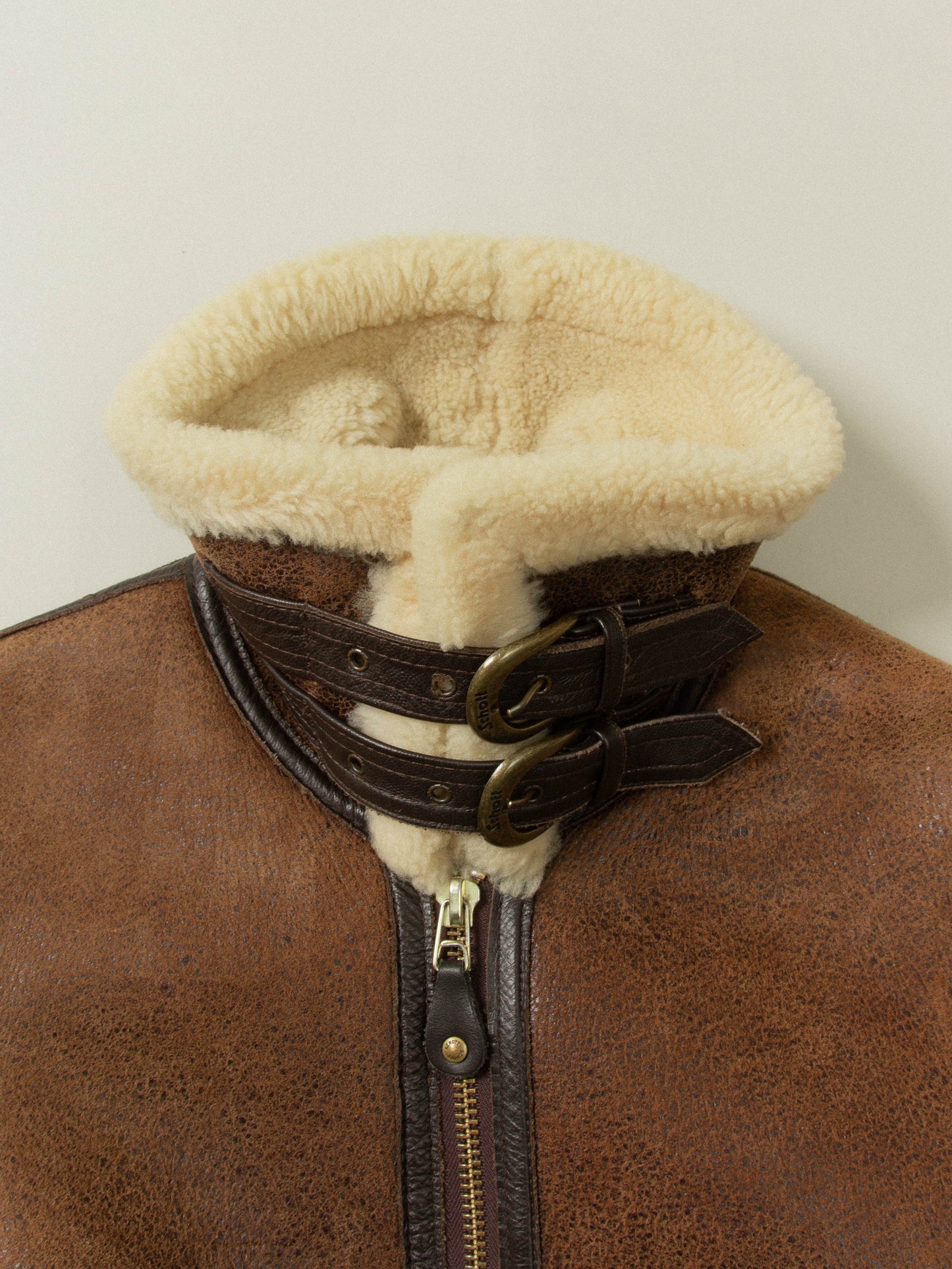 Used Schott NYC B-3 Shearling Jacket - Made in USA (S)