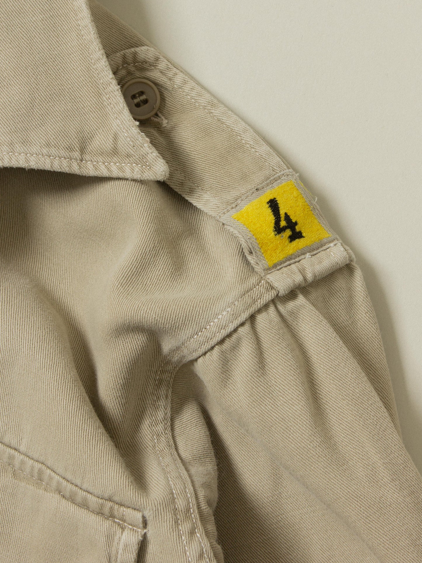 Vtg 1960s Swedish Army Cotton Shirt (M)