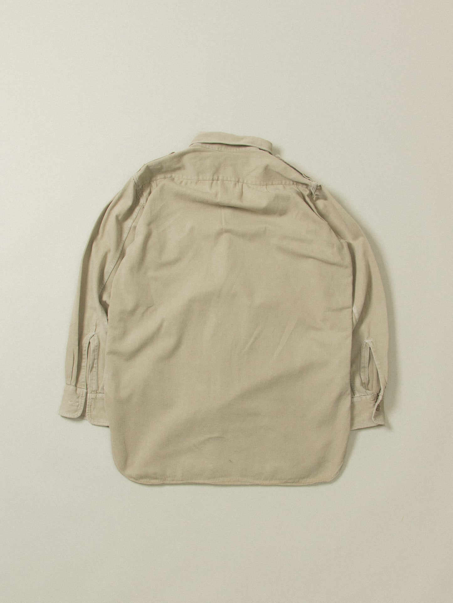 Vtg 1960s Swedish Army Cotton Shirt (M)