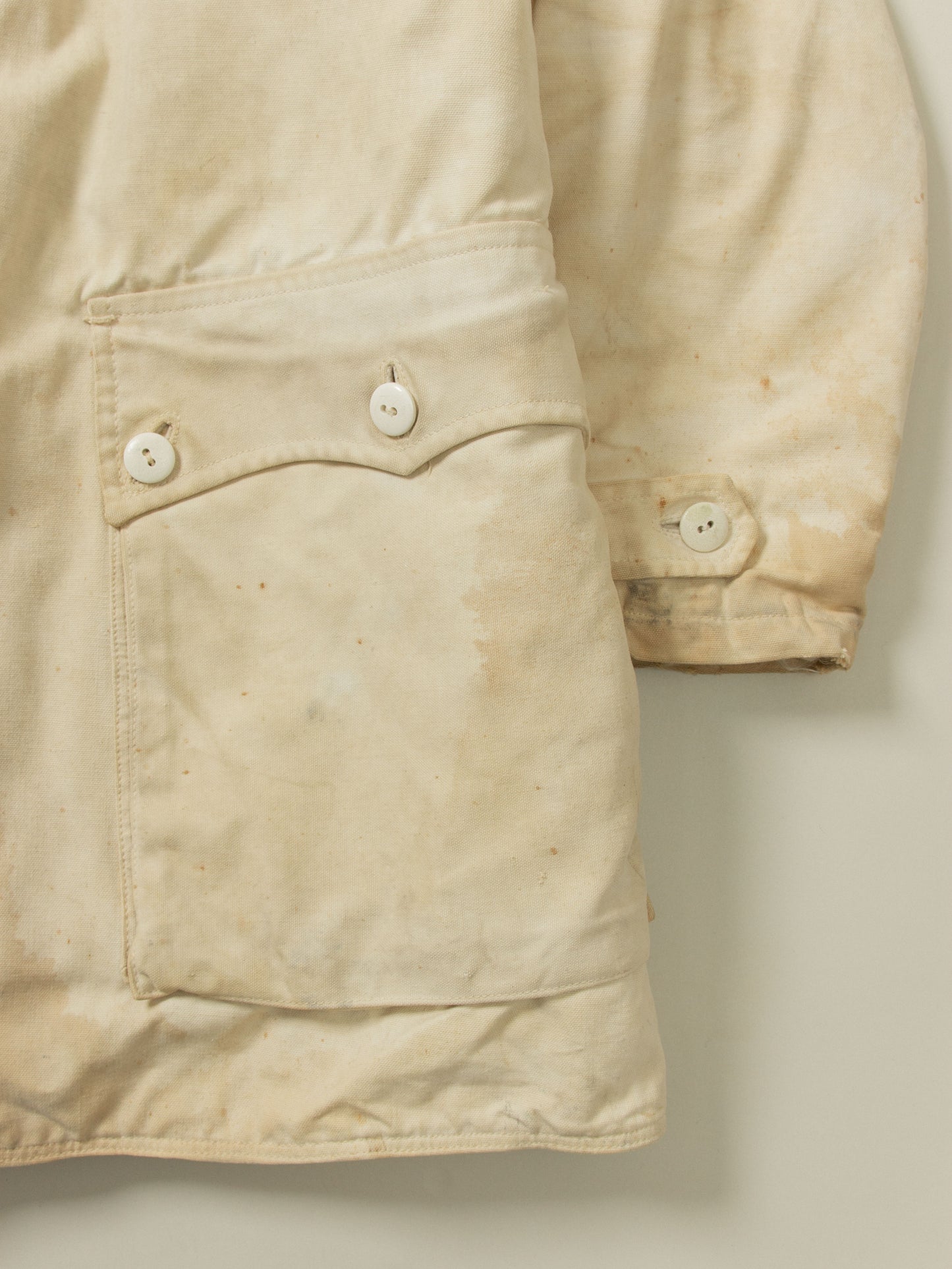 Vtg 1940s Swedish Army Extreme Cold Weather Shearling Coat (M)