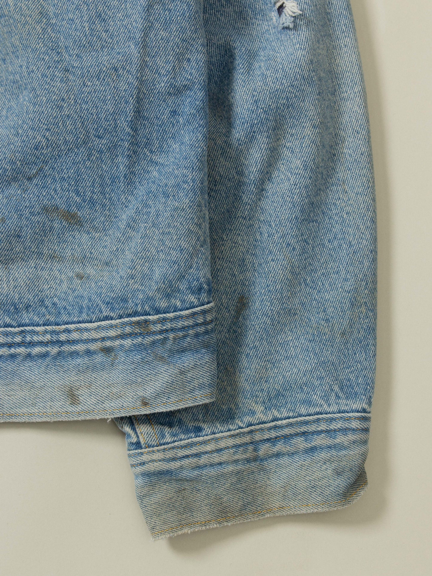Vtg 1970s Lee Storm Rider Lined Denim jacket - Made in USA (XL)