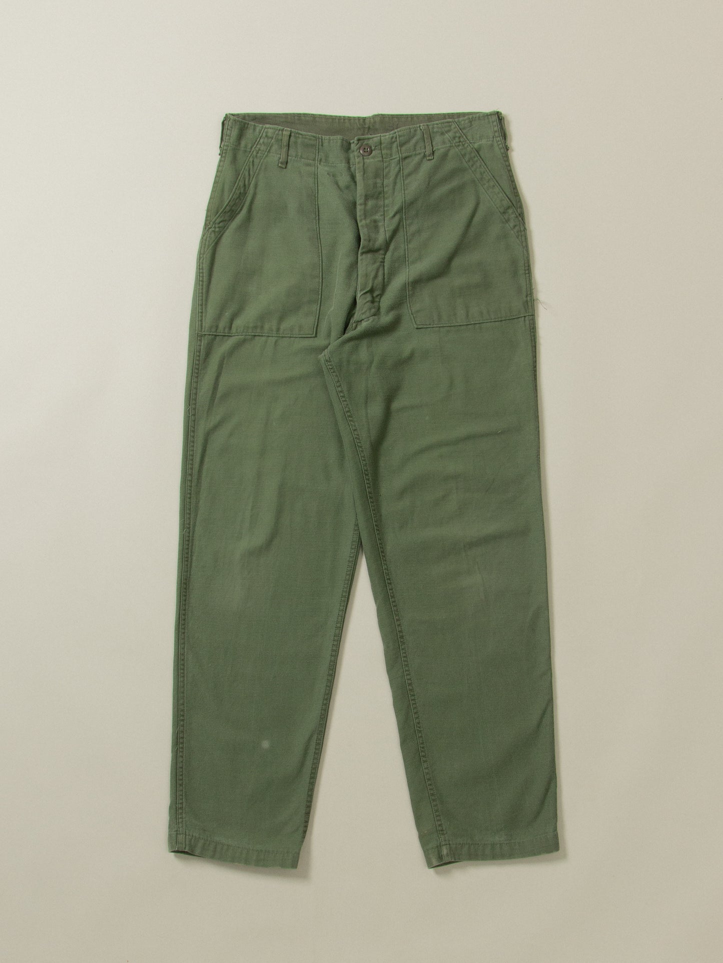 Vtg 1970s Vietnam War OG-107 Army Fatigue Pants (34x33)
