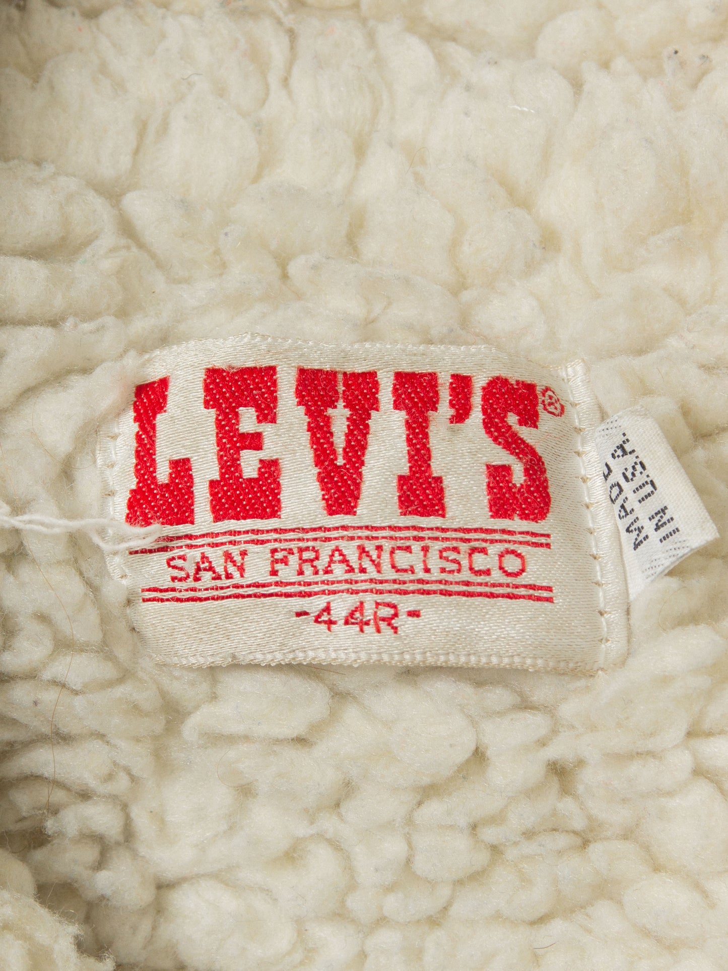 Vtg 1980s Levi's Sherpa Denim Jacket - Made in USA (L)