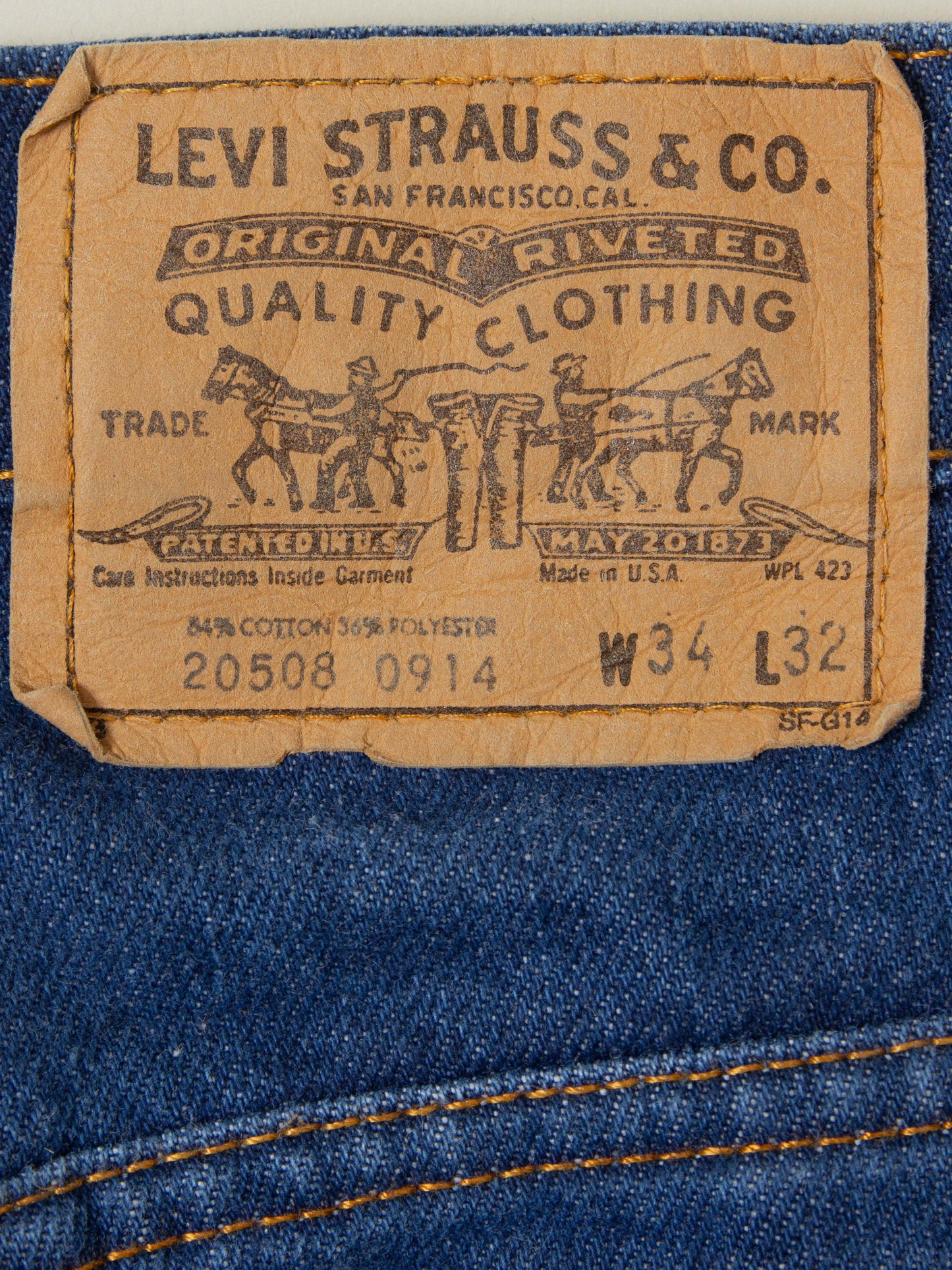 Vtg Levi's Orange Tab - Made in USA (32x32)