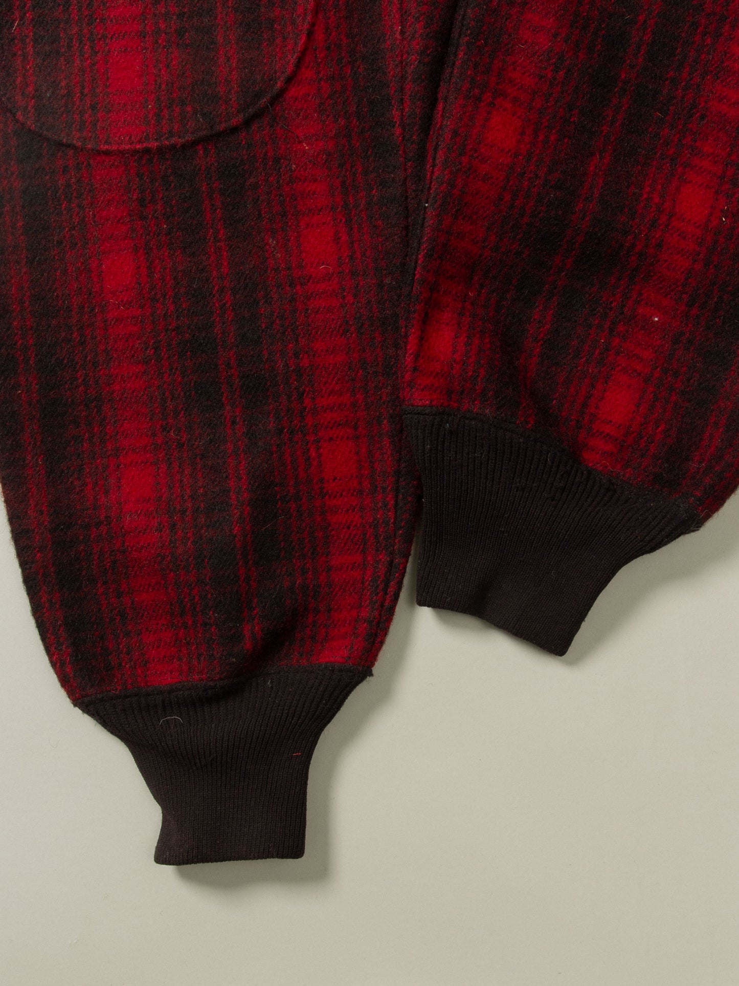 Vtg 1960s Woolrich Buffalo Plaid Wool Trousers - Made in USA (36x33)