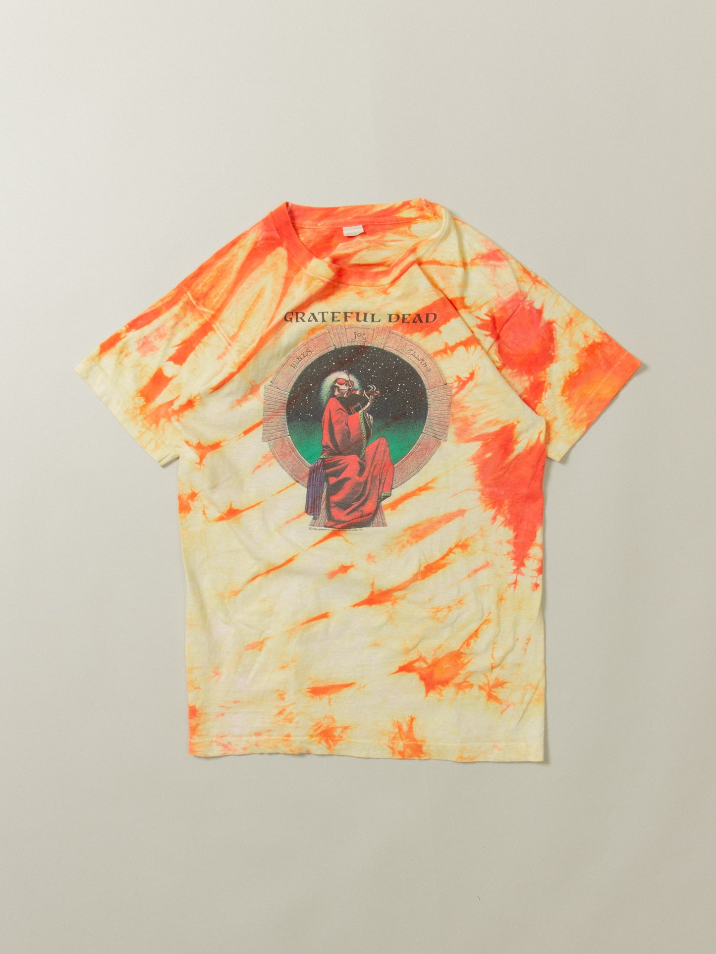 Vtg 1987 Single Stitch Tie Die Greatful Dead Tee - Made in USA (M)