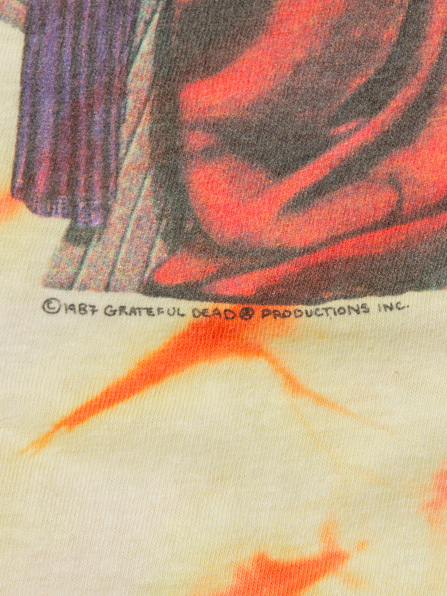 Vtg 1987 Single Stitch Tie Die Greatful Dead Tee - Made in USA (M)