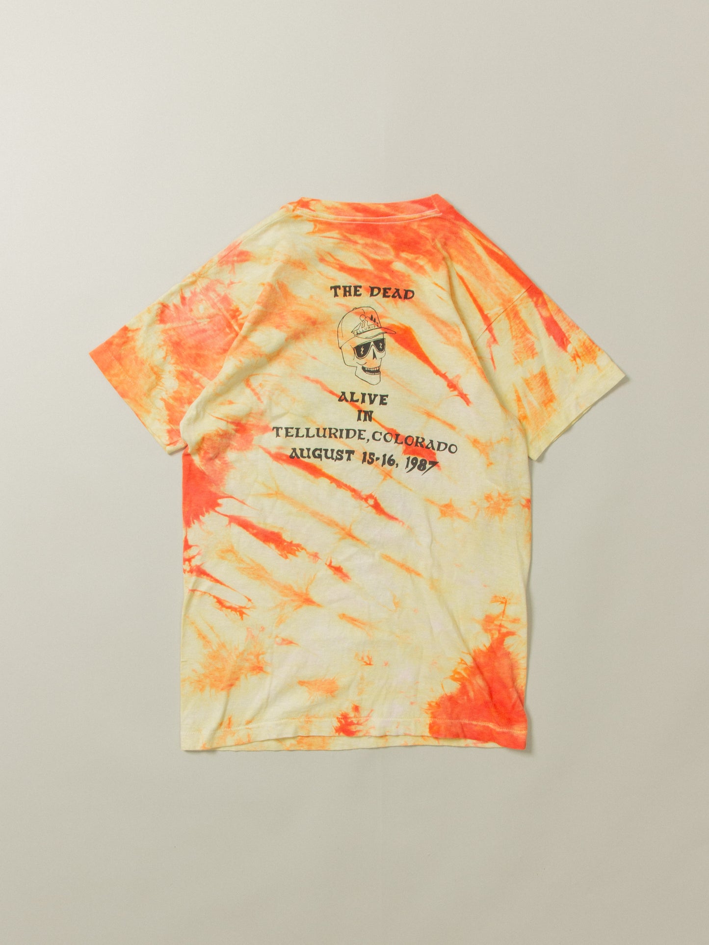 Vtg 1987 Single Stitch Tie Die Greatful Dead Tee - Made in USA (M)