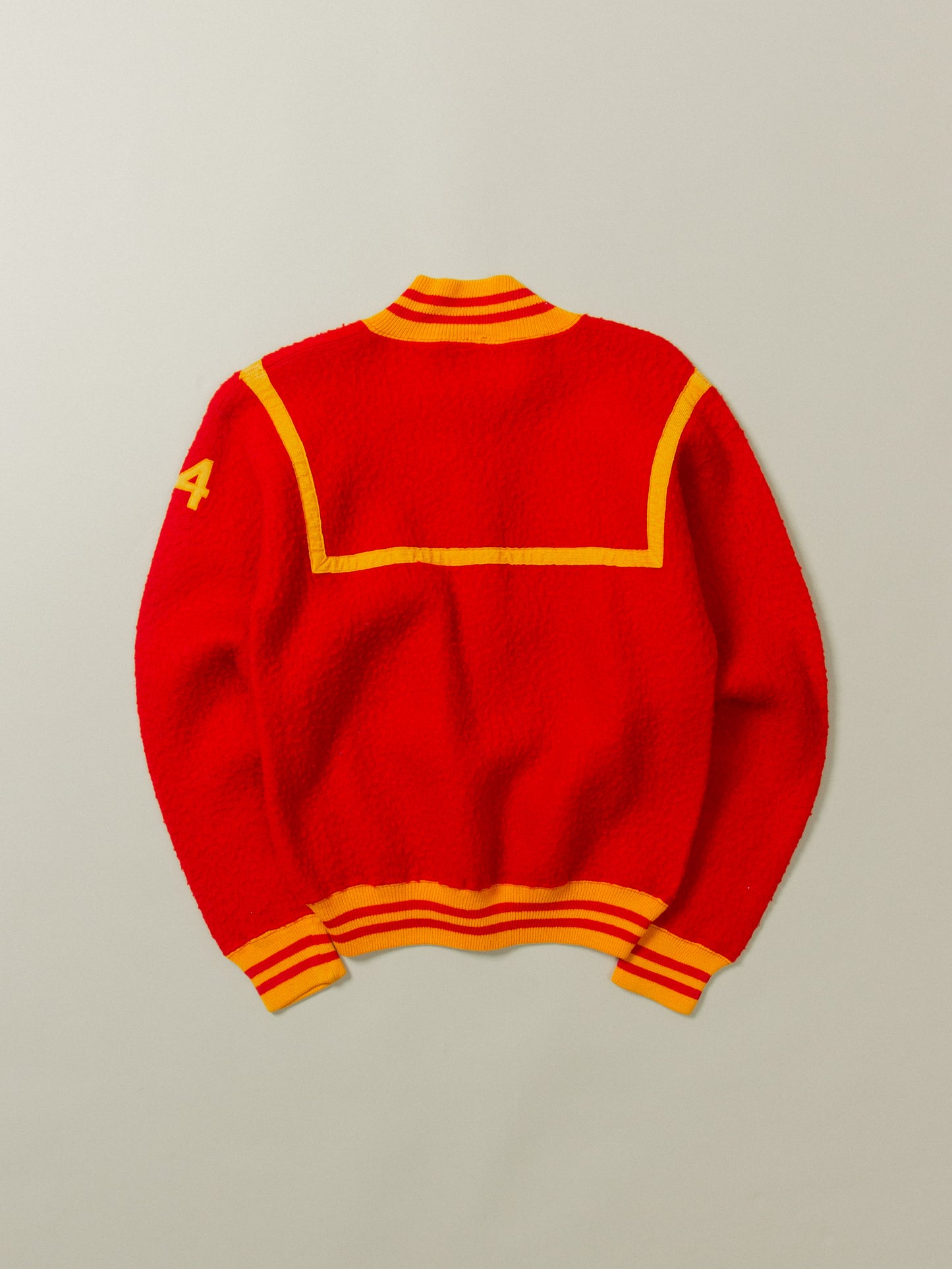 Vtg 1950s Champion Half-Zip Sweater - Made in USA (S)
