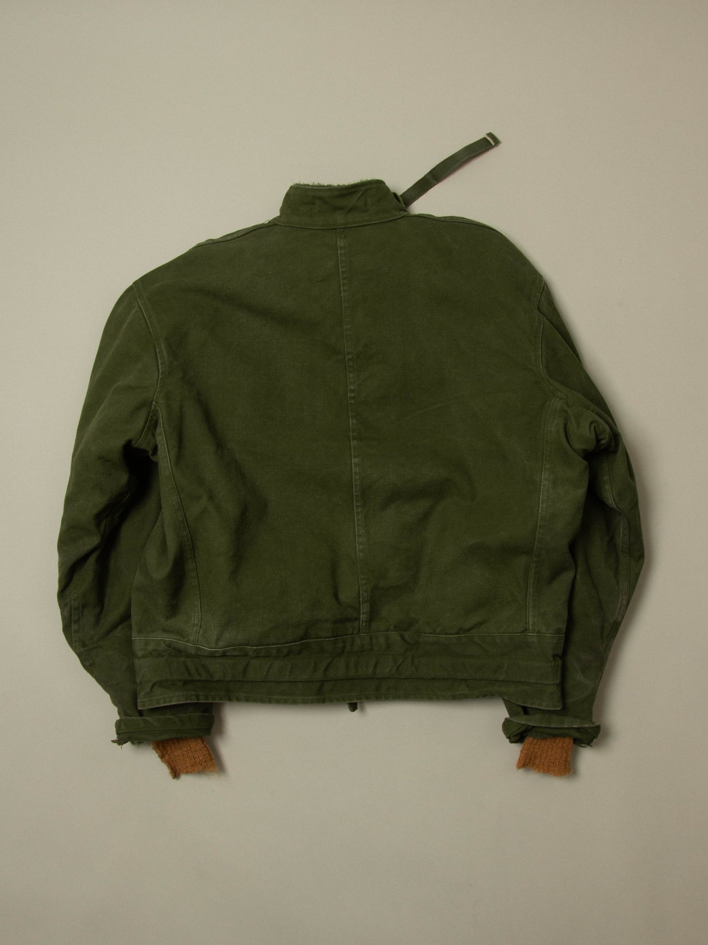 Vtg 1960s Rare Swedish Army Motorcycle Dispatch Jacket (L)