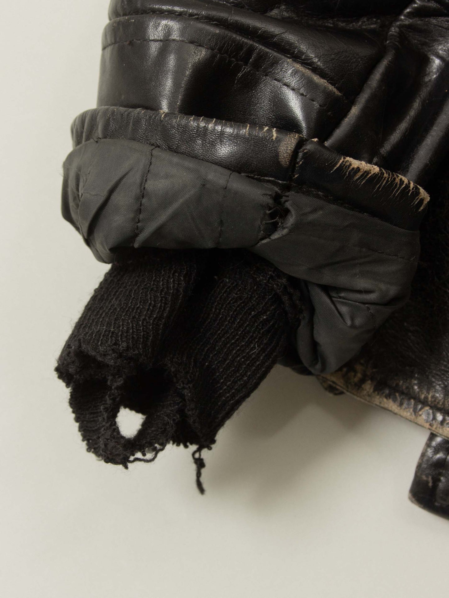 Vtg 1970s Boston Police Leather Jacket - Made in USA (L)