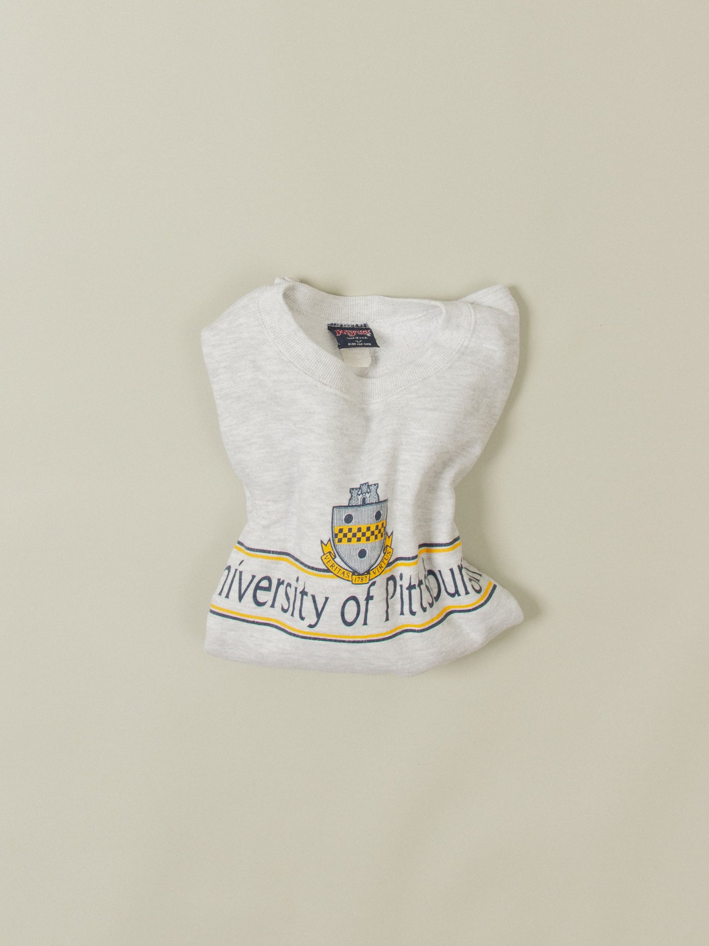Vtg Pittsburgh University Heavyweight Sweatshirt - Made in USA (M)
