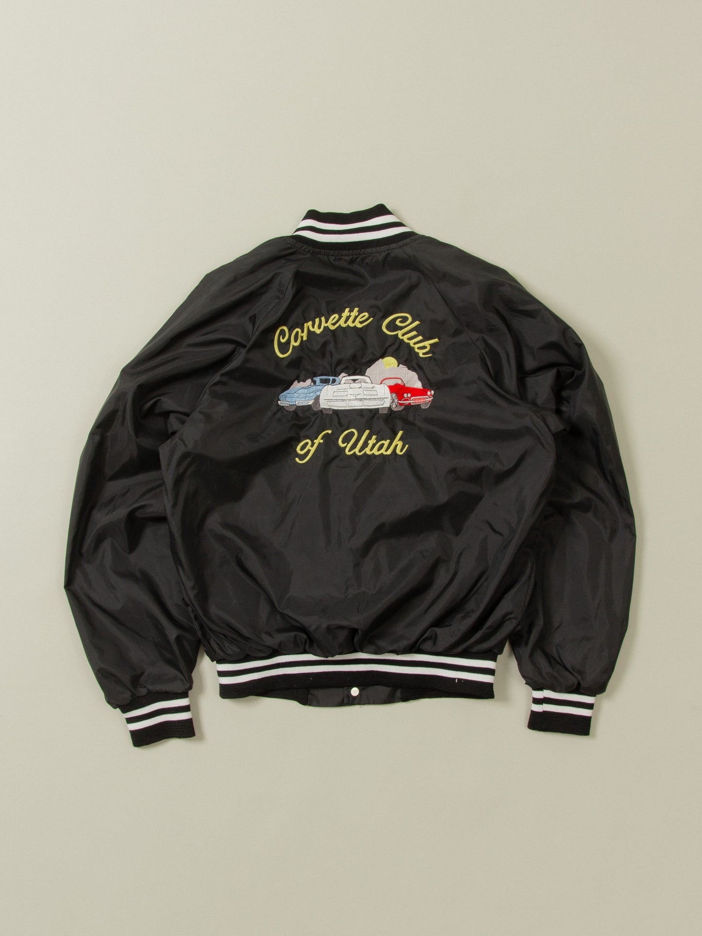 Vtg Utah Corvette Club Sports Jacket - Made in USA (S)