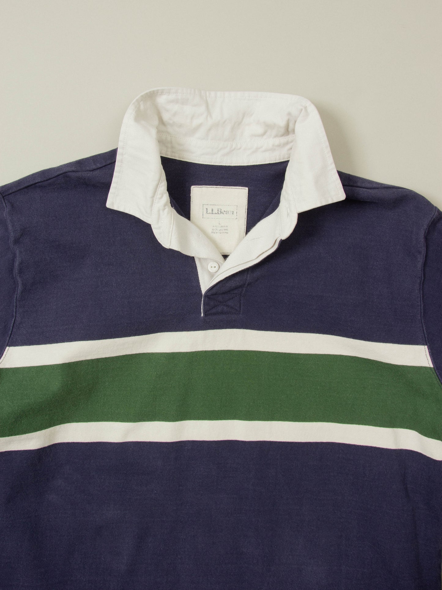 Vtg 1990s L.L. Bean Rugby Shirt (L)