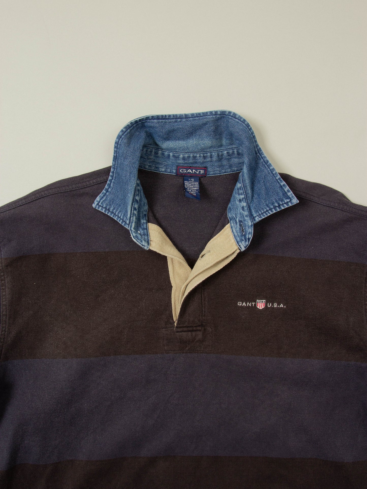 Vtg 1990s Gant Rugby Shirt (L/XL)