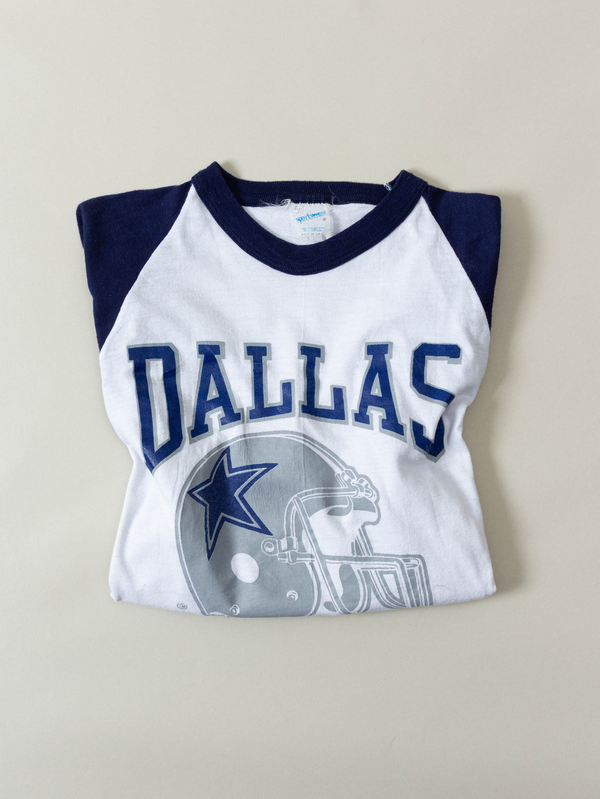 Vtg 1980s Dallas Cowboys NFL Tee – Made in USA (S)