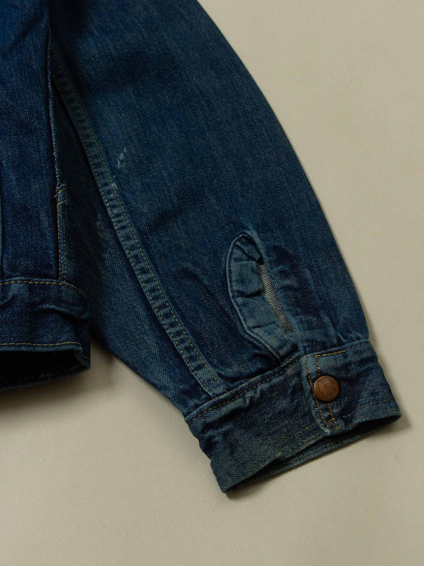 Vtg 1960s Big Smith Crochet Lining Denim Jacket (M/L)