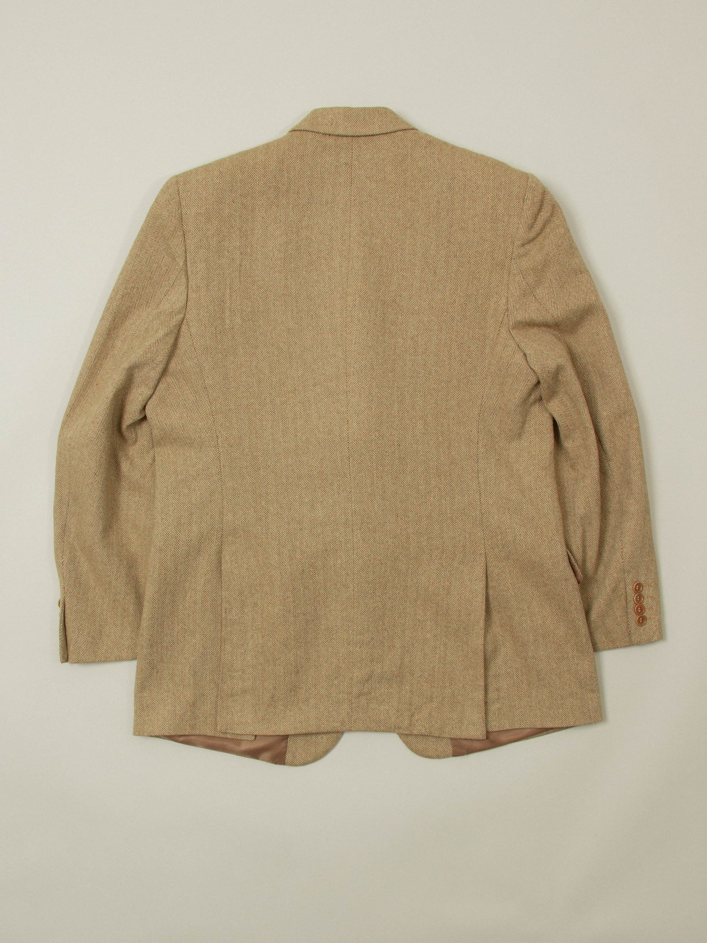 Vtg 1980s Herringbone Wool Blazer (L)