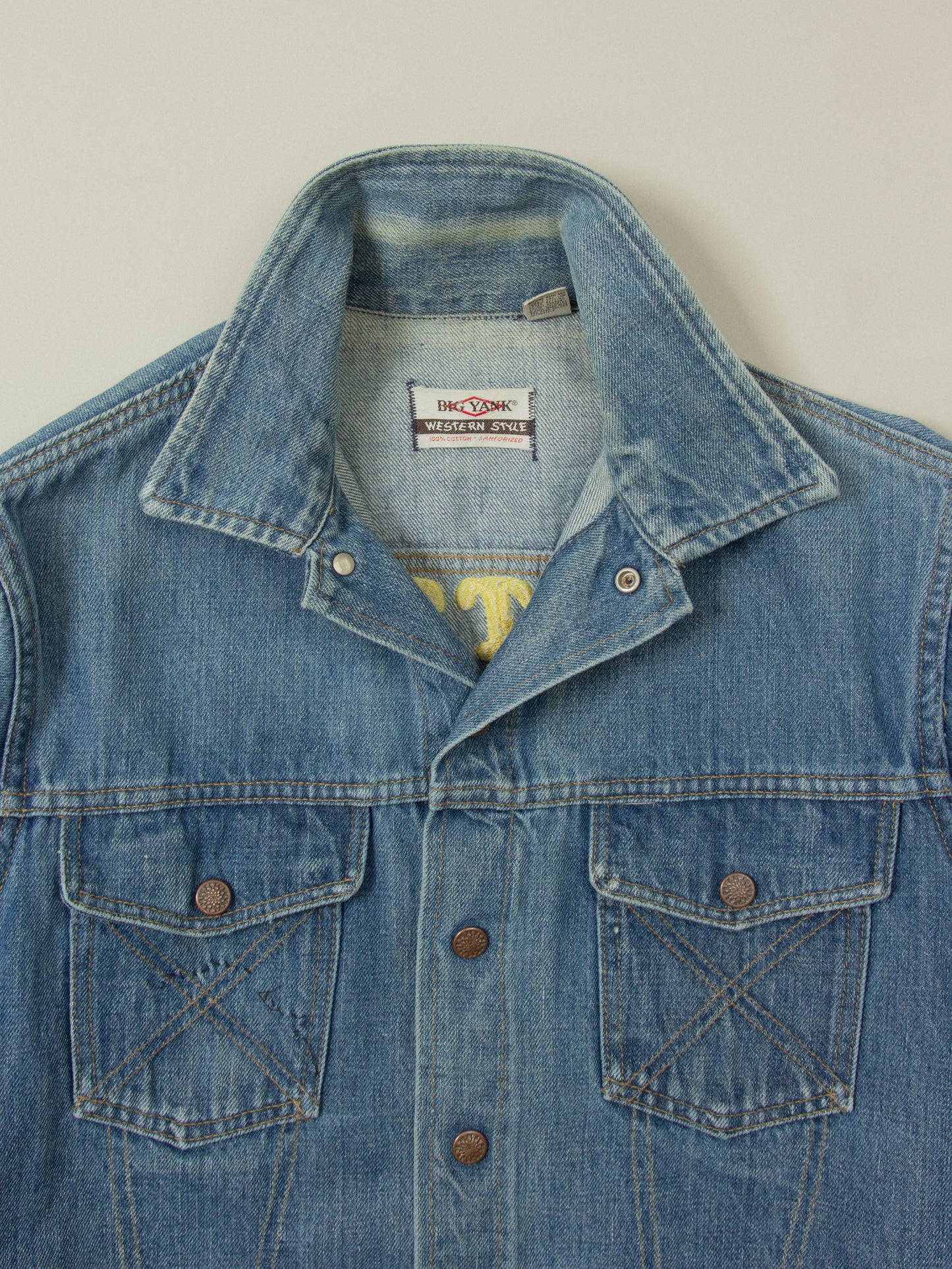 Vtg 1970s Big Yank Embroidered Denim Jacket (S)