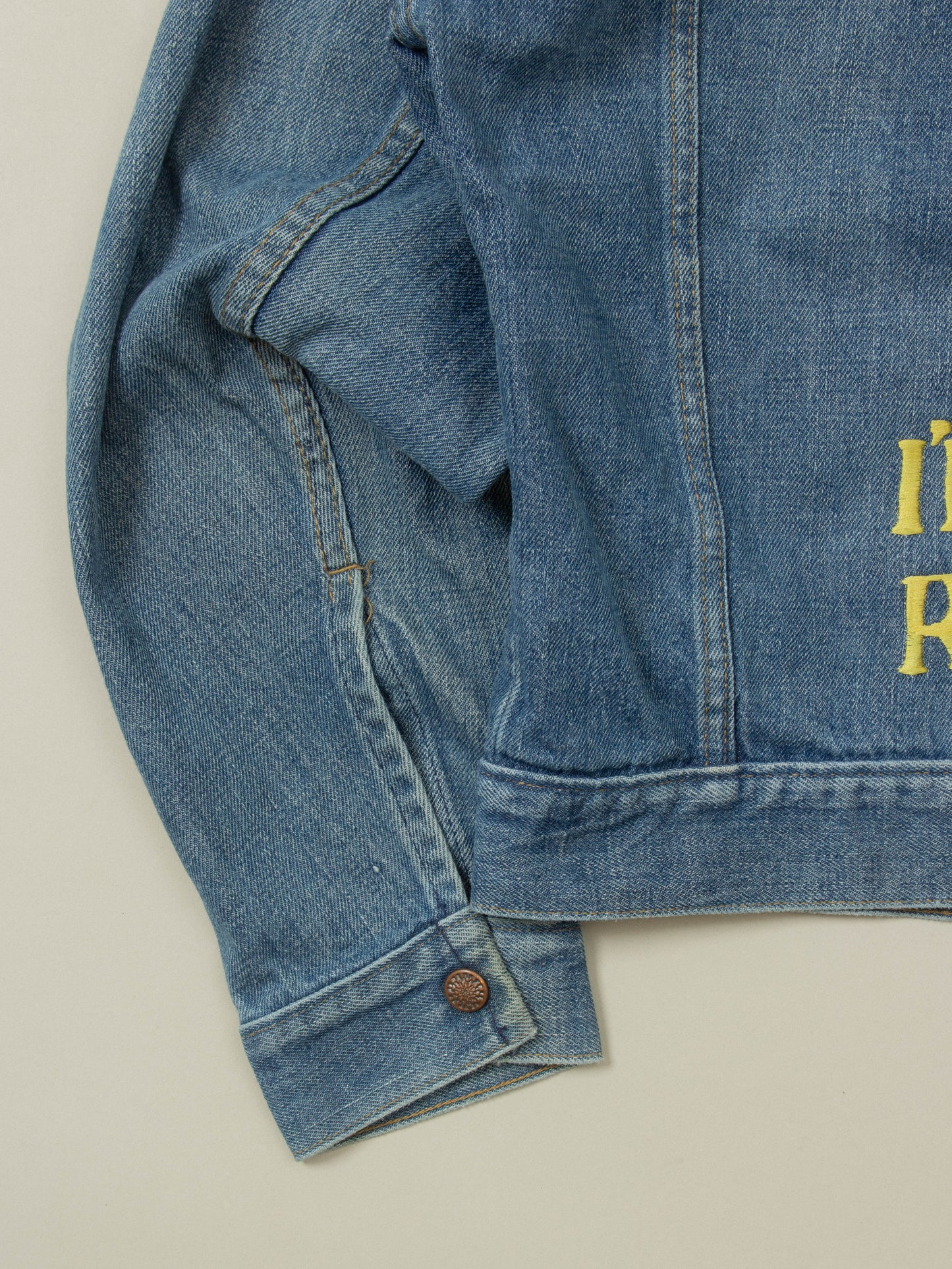 Vtg 1970s Big Yank Embroidered Denim Jacket (S)