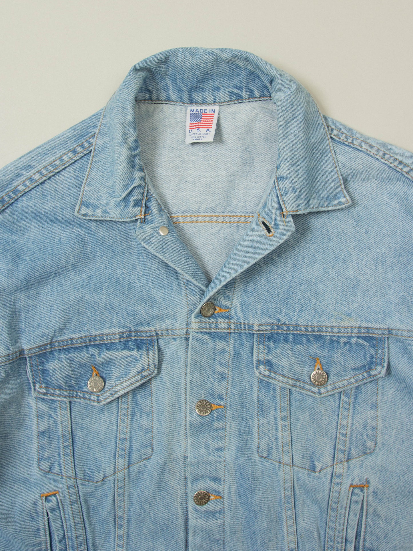 Vtg 1980s Denim Jacket - Made in USA (M)