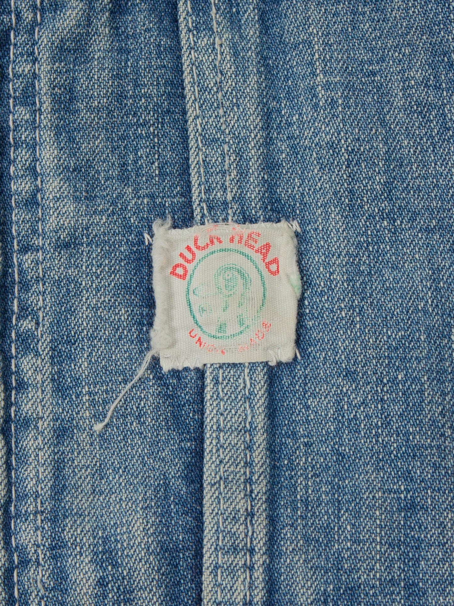 Vtg 1950s Duck Head Denim Overalls (S)
