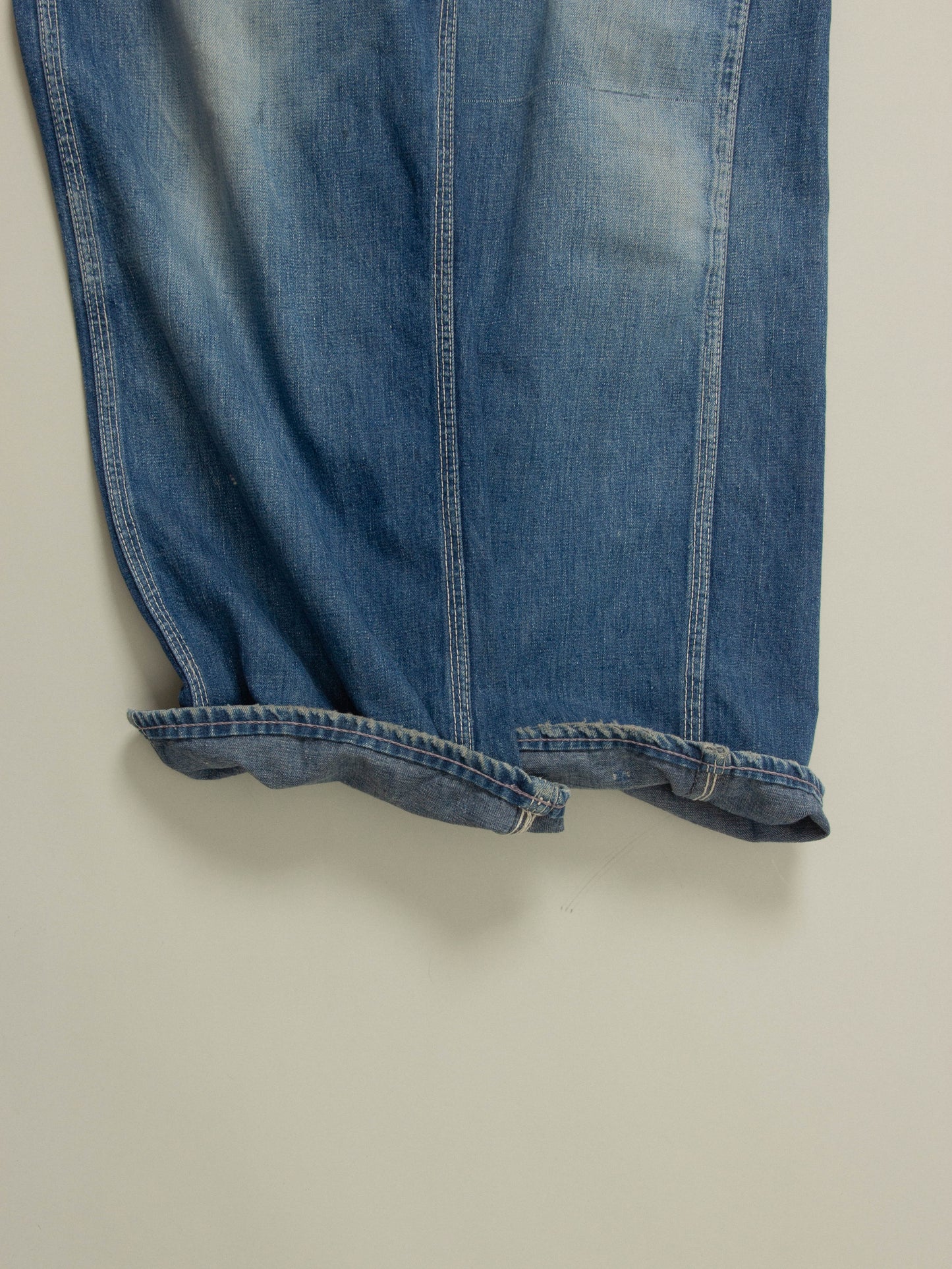 Vtg 1950s Duck Head Denim Overalls (S)