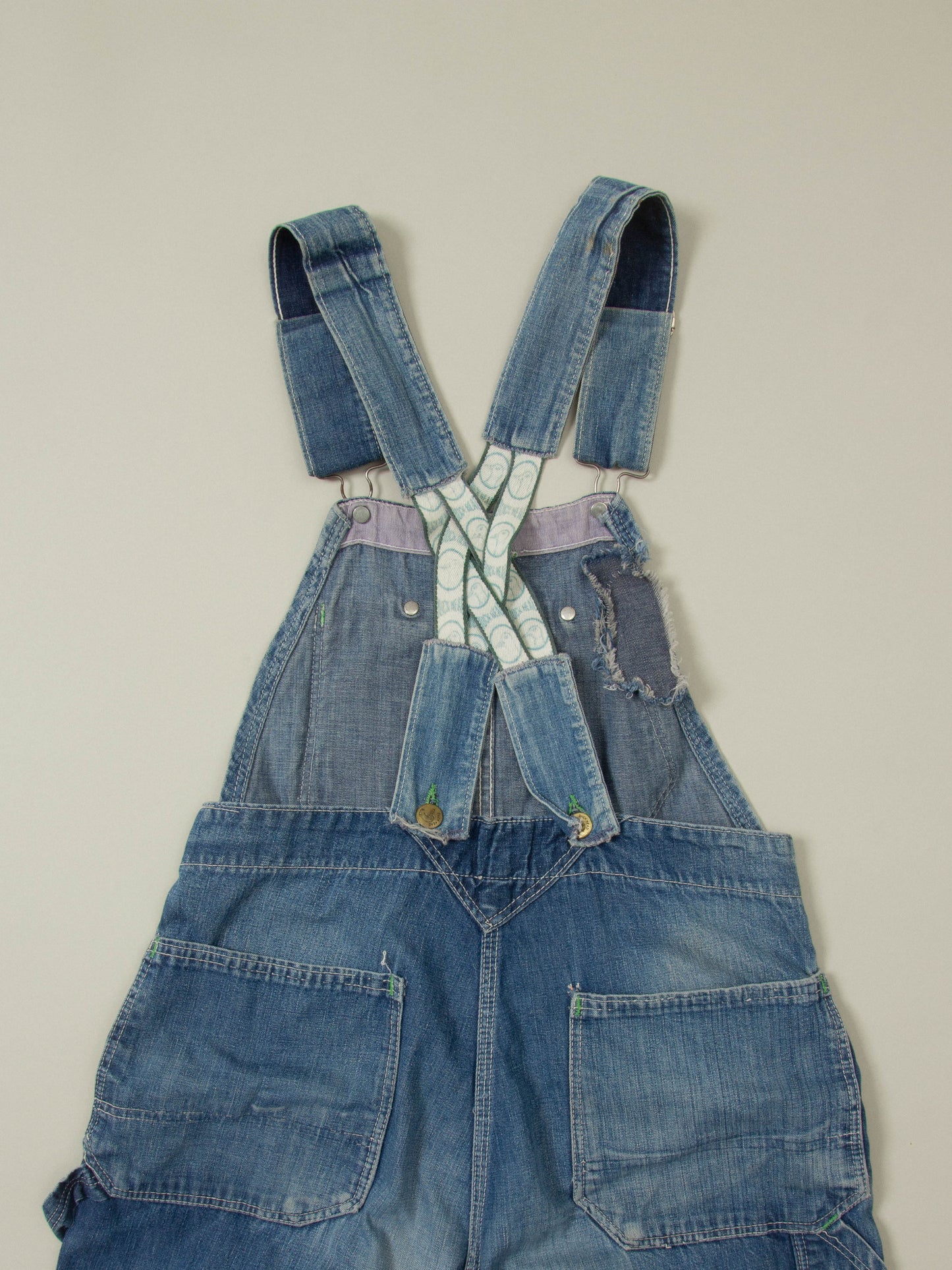 Vtg 1950s Duck Head Denim Overalls (S)
