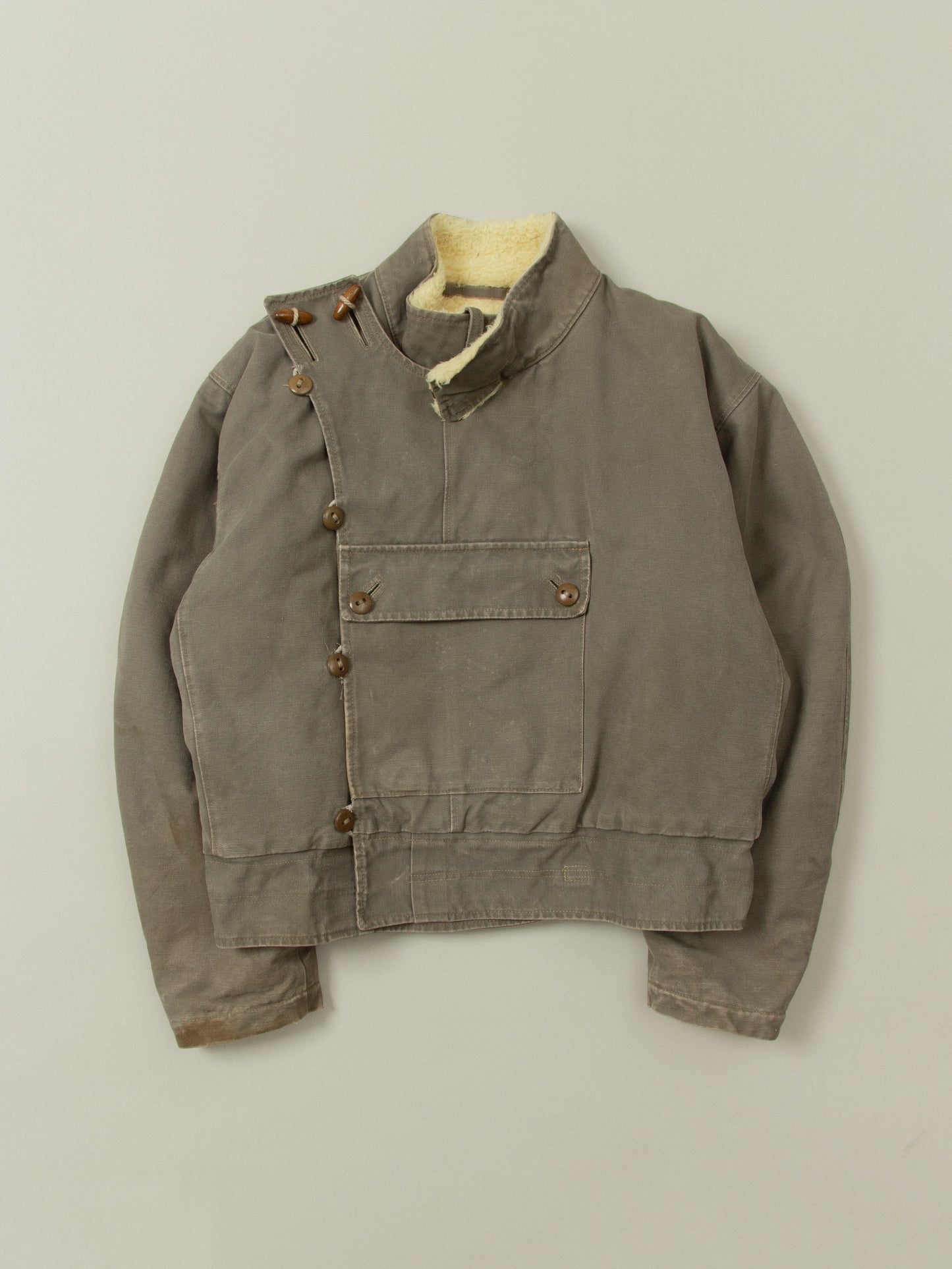 Vtg 1950s Rare Swedish Army Motorcycle Dispatch Jacket (L)