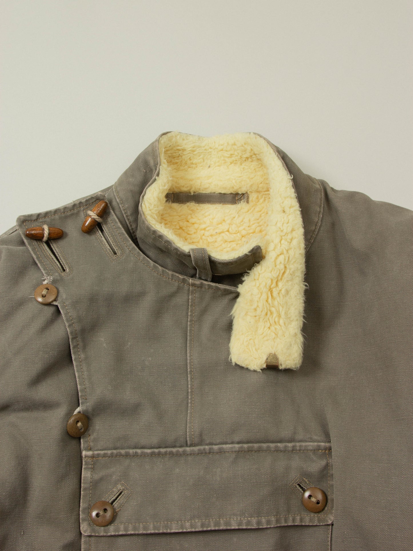 Vtg 1950s Rare Swedish Army Motorcycle Dispatch Jacket (L)