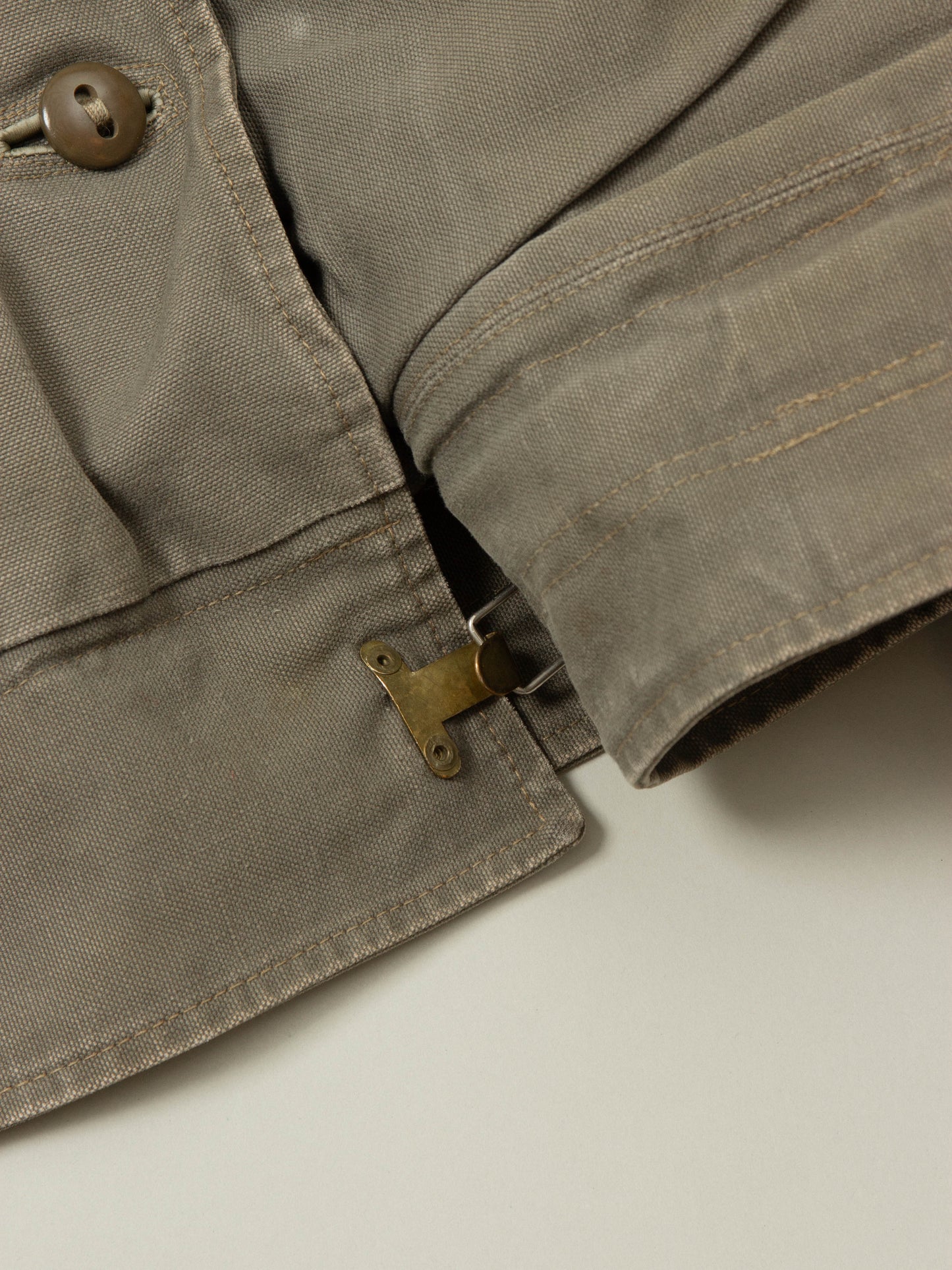 Vtg 1950s Rare Swedish Army Motorcycle Dispatch Jacket (L)