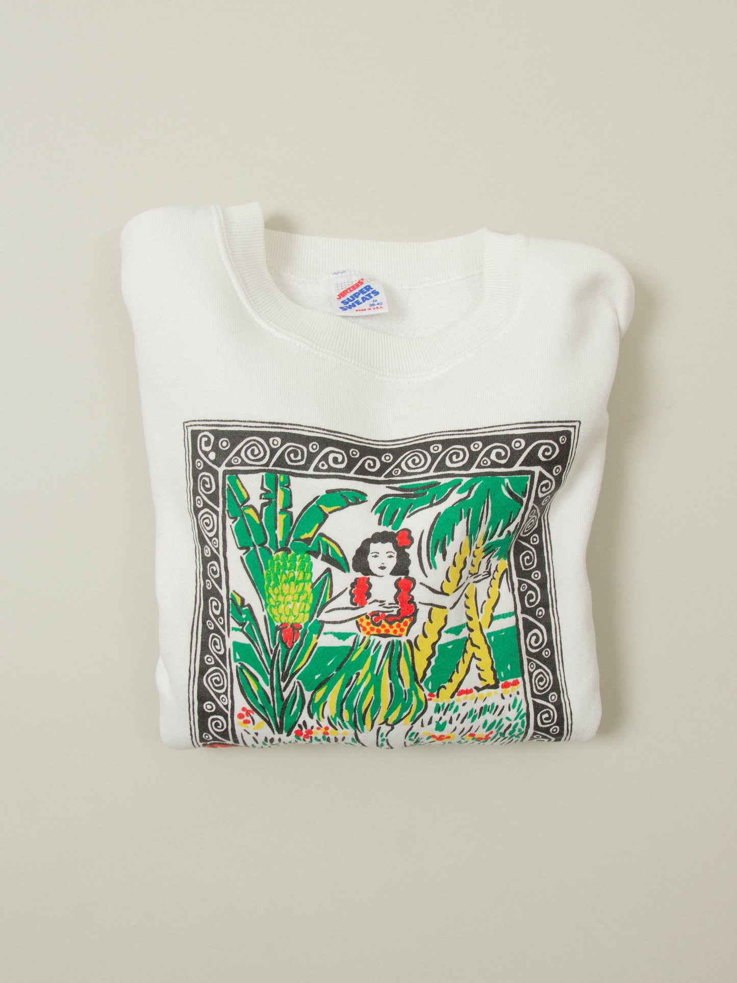 Vtg 1990s Jerzees 'Kona Hawaii' Sweatshirt - Made in USA (S)