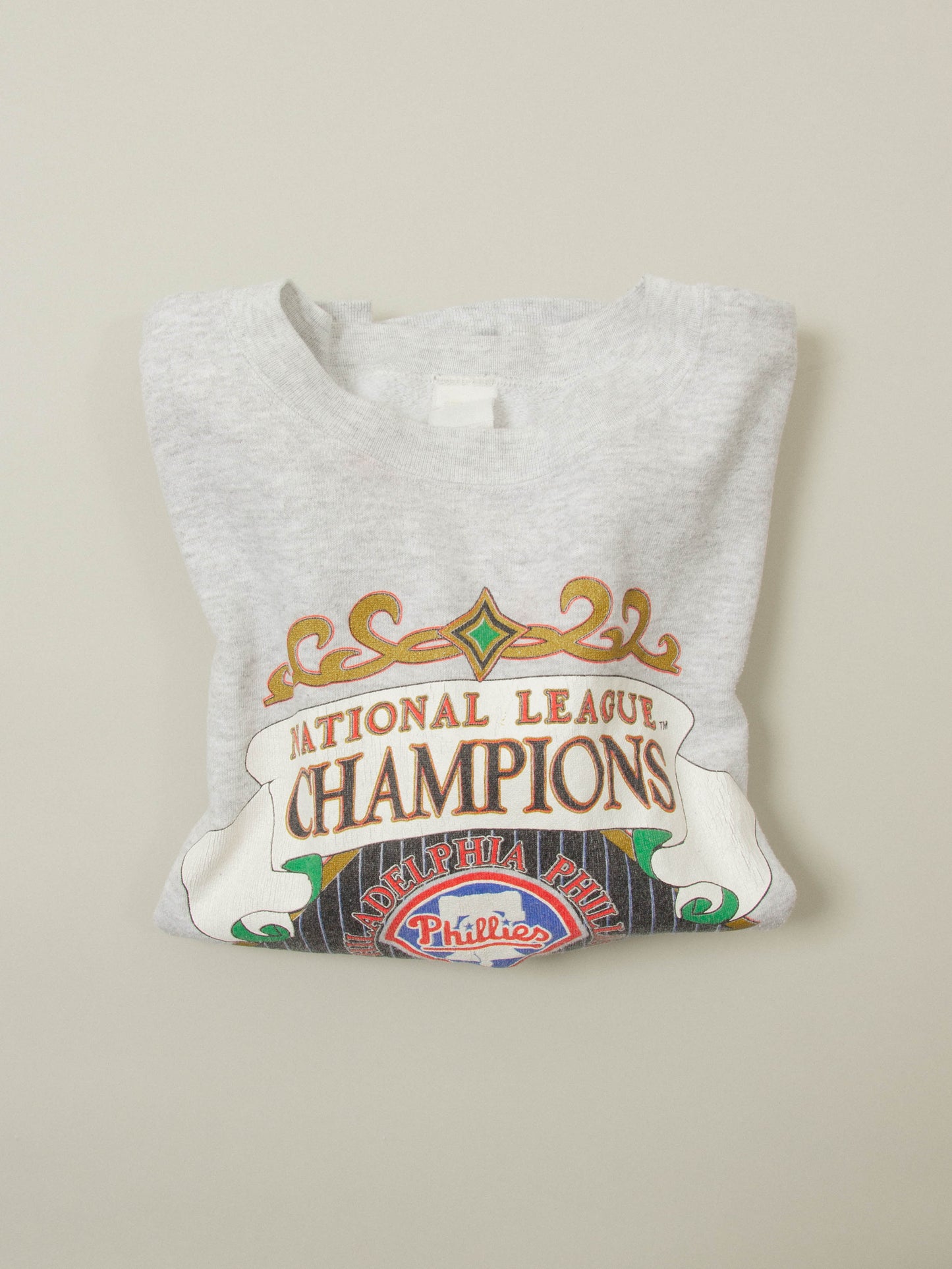 Vtg 1990s MLB Philadelphia Phillys Sweatshirt - Made in USA (L)