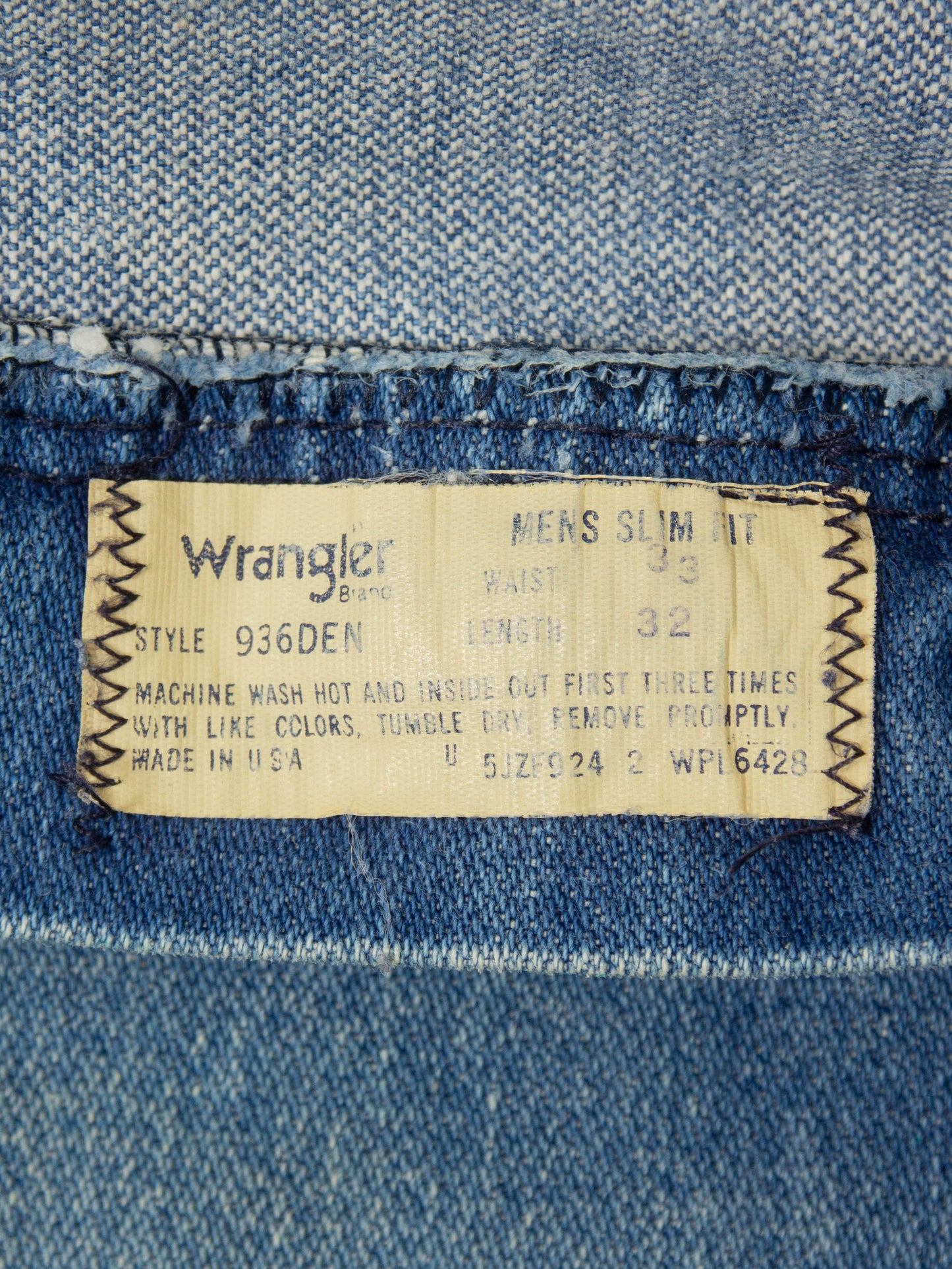 Vtg 1980s Wrangler Jeans - Made in USA (34x32)