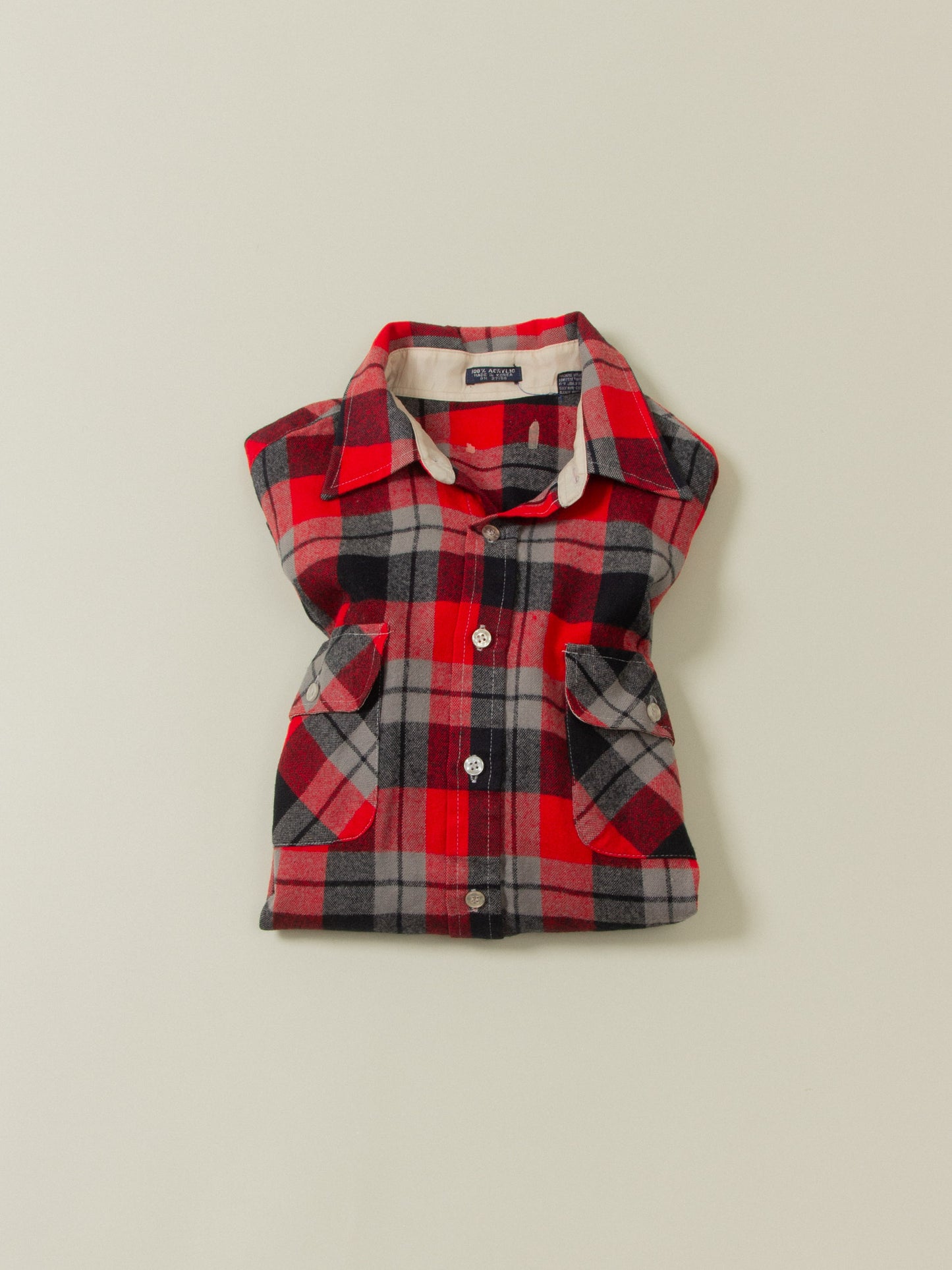 Vtg Plaid Shirt - Made in Korea (S/M)