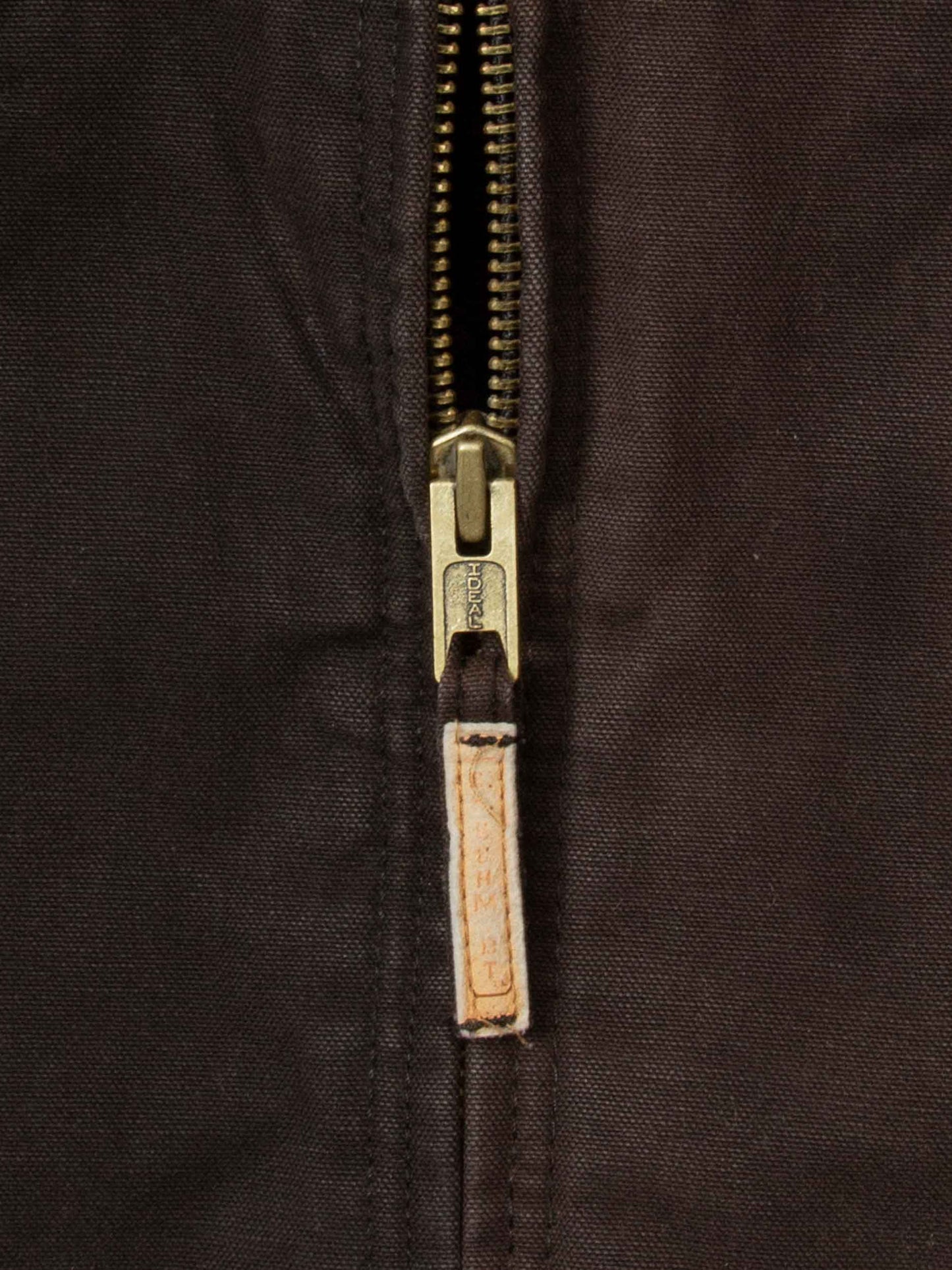 Vtg Faded Two-Tone Hooded Canvas Jacket (L)
